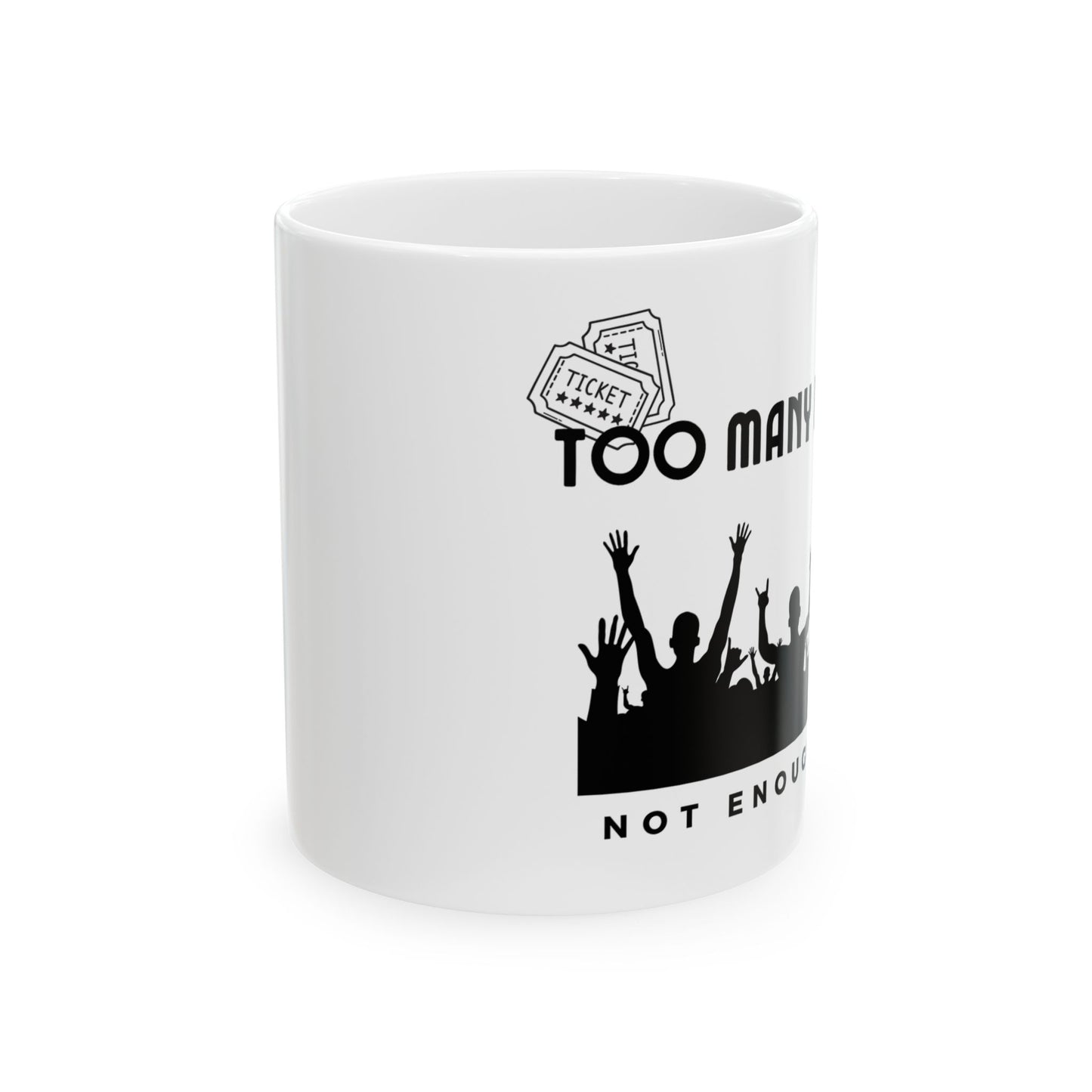 Too Many Posters, Not Enough Wall – Nostalgic Fangirl Mug– Vintage 90s Coffee Mug - Fun Coffee Cup for Moms, Gifts for Mother's Day, Personalized Drinkware, Funny Mama Mug, Everyday Use - Mixtape Hearts