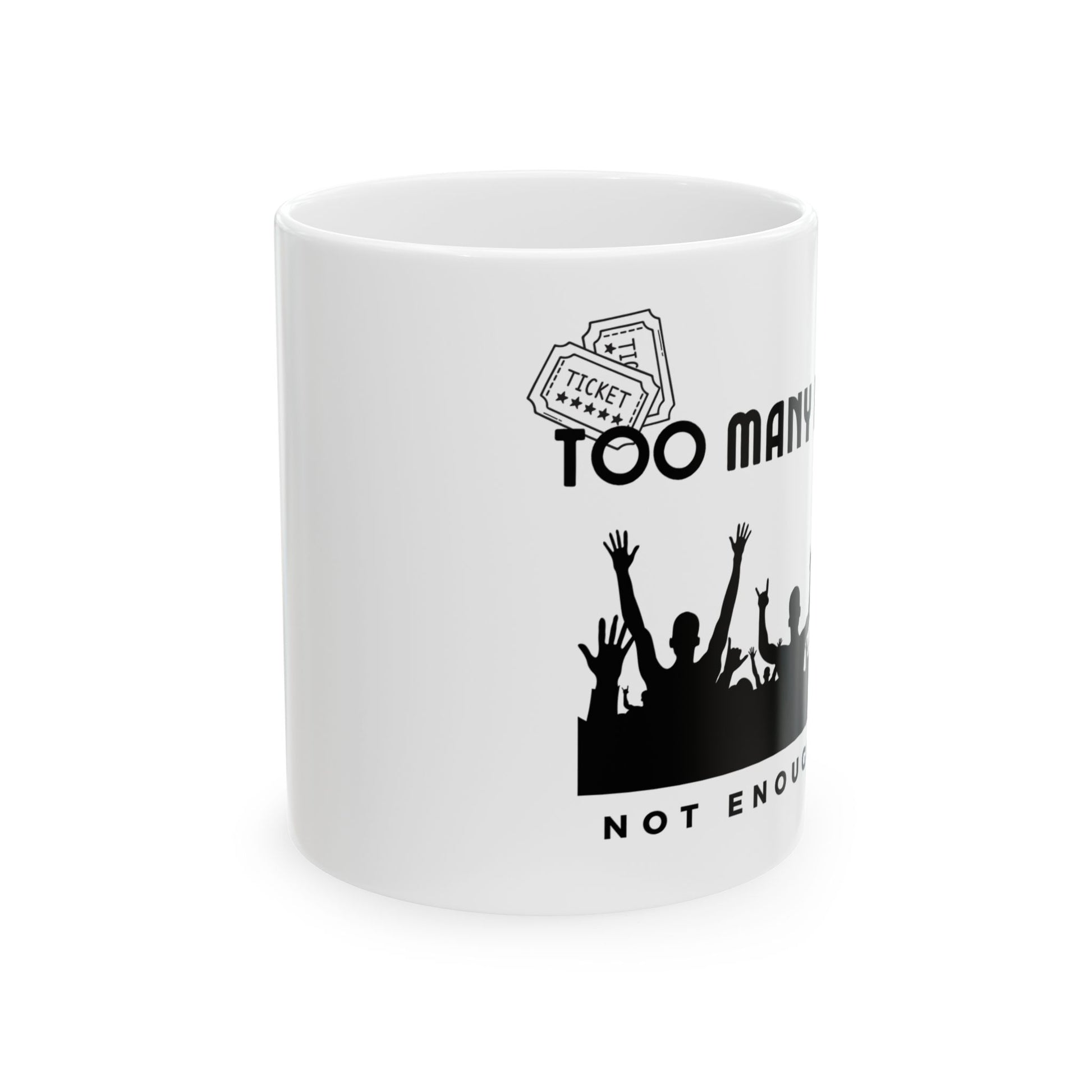Too Many Posters, Not Enough Wall – Nostalgic Fangirl Mug– Vintage 90s Coffee Mug - Fun Coffee Cup for Moms, Gifts for Mother's Day, Personalized Drinkware, Funny Mama Mug, Everyday Use - Mixtape Hearts