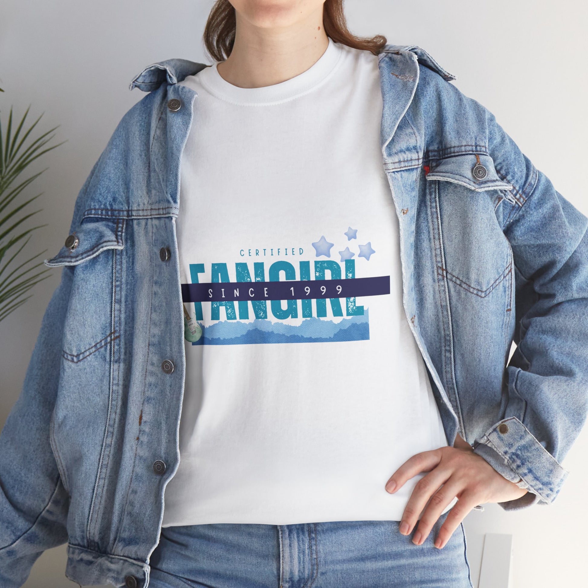 Certified Fangirl Since 1999 – Retro Pop Music Tee, Casual Tee, Graphic T-Shirt, Gift for Fans, Summer Wear, Everyday Comfort - Mixtape Hearts