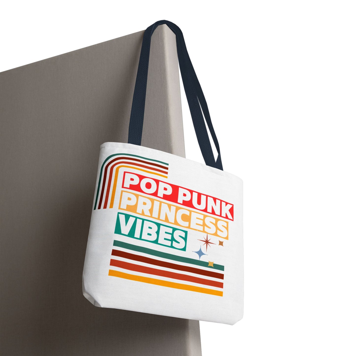 Pop Punk Princess Vibes – Loud & Cute Tote Bag– Emotional Era Tote Bag - AOP, Fun and Stylish, Perfect for Music Lovers, Gift for Friends, Everyday Use, Beach Bag, Eco-Friendly - Mixtape Hearts