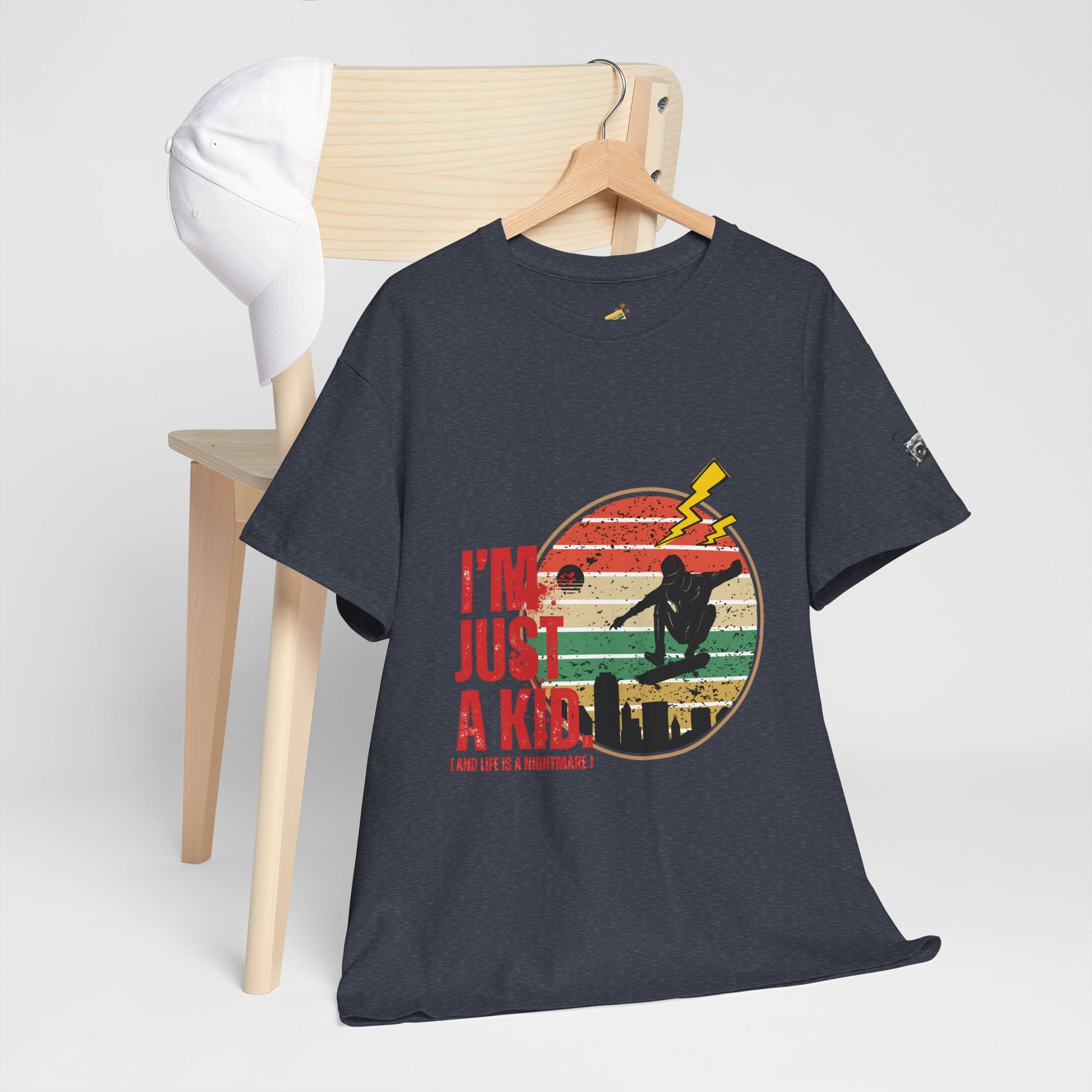 I’m Just a Kid T-Shirt – 2000s Pop Punk Graphic Tee Inspired by Simple Plan, Unisex Cotton T-Shirt, Gift for Young Explorers, Playful Design for All Ages - Mixtape Hearts