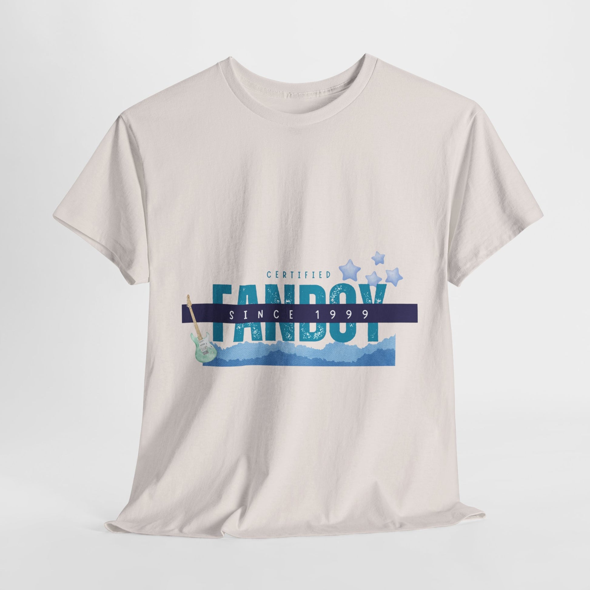 Certified Fanboy Since 1999 – Retro Pop Music Tee, Casual Tee, Graphic T-Shirt, Gift for Fans, Summer Wear, Everyday Comfort - Mixtape Hearts