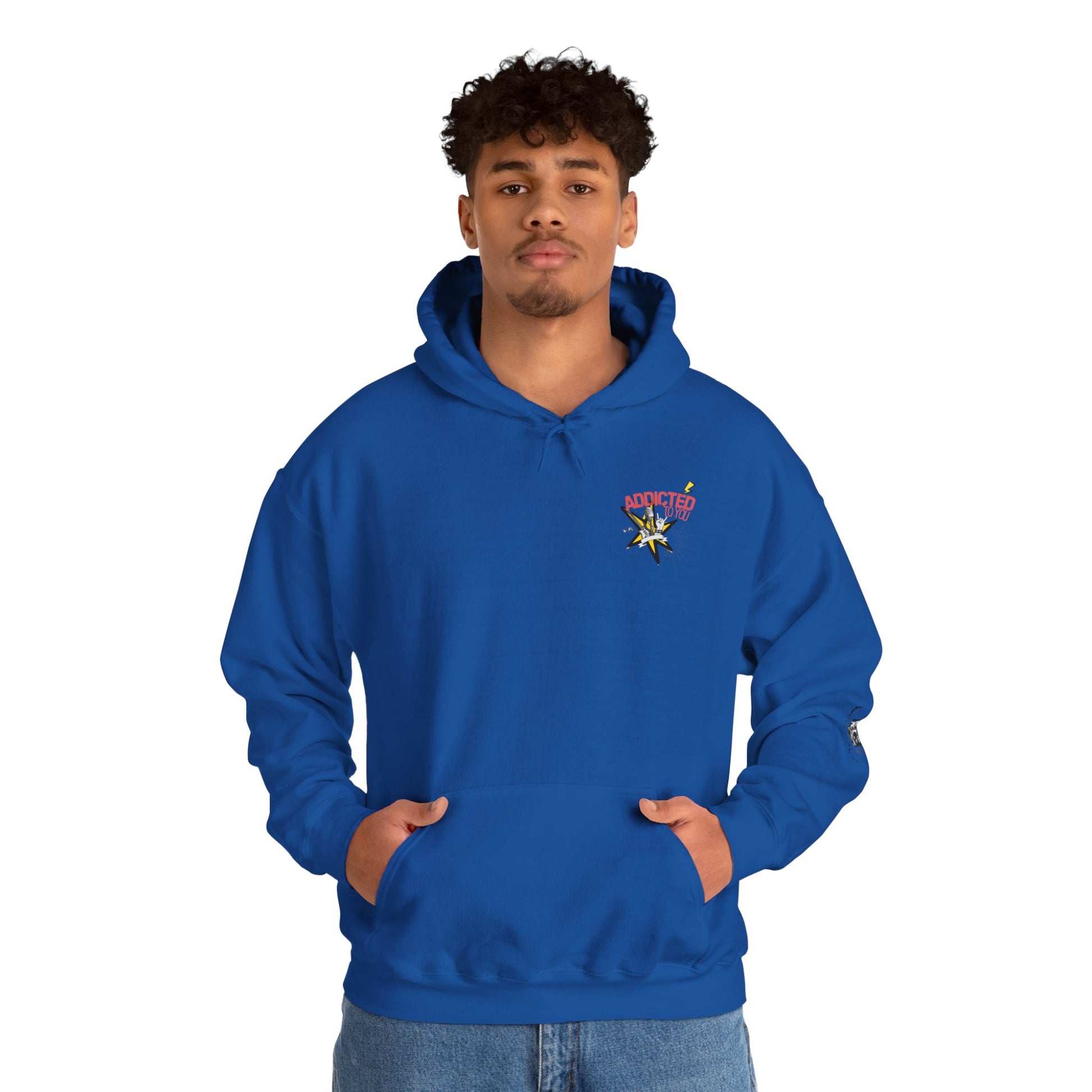 "Addicted to You" – Hoodie for the Lovesick & Lyrical - Addicted to You, Cute Gift for Her, Stylish Streetwear, Cozy Layering Piece, Unique Graphic Hoodie - Mixtape Hearts