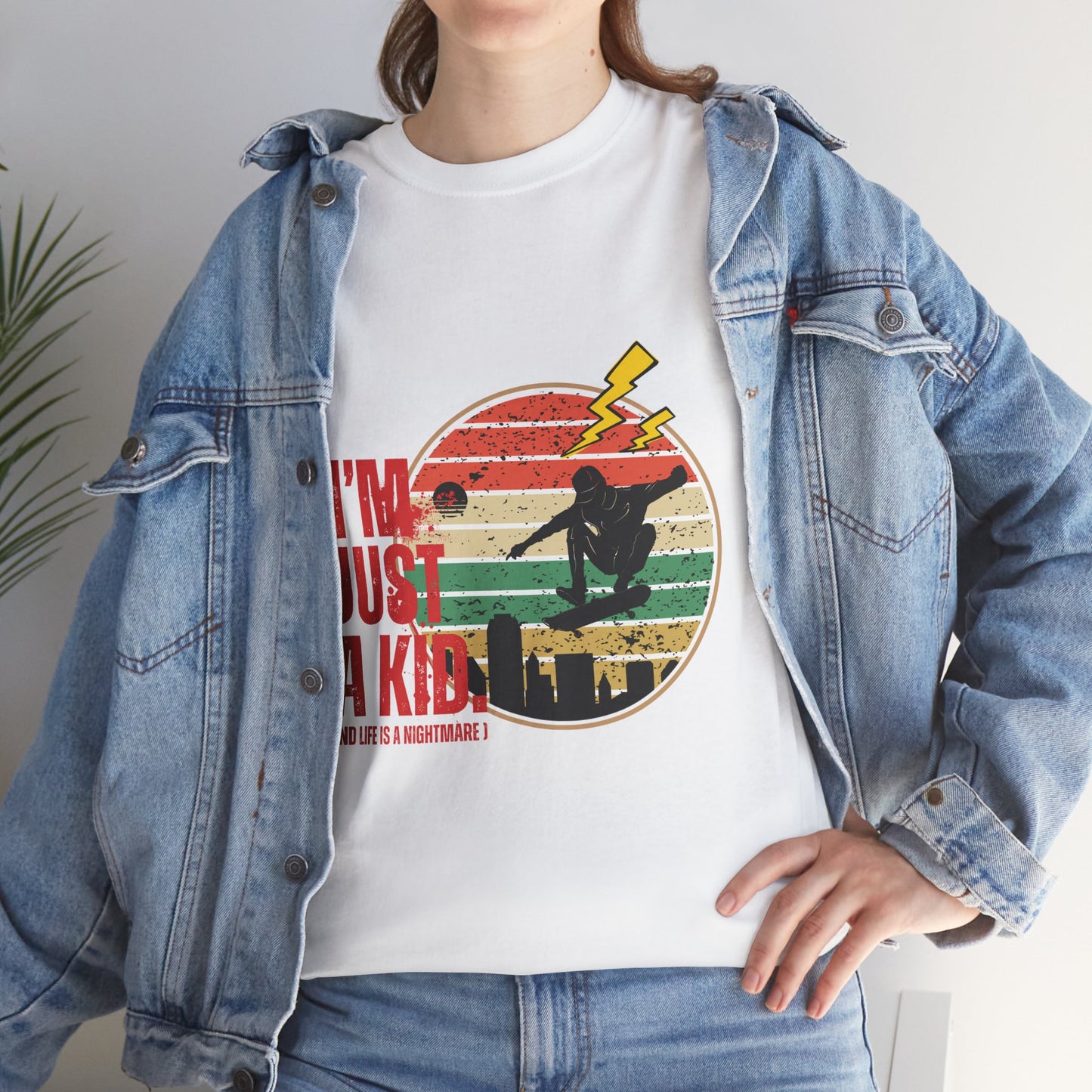 I’m Just a Kid T-Shirt – 2000s Pop Punk Graphic Tee Inspired by Simple Plan, Unisex Cotton T-Shirt, Gift for Young Explorers, Playful Design for All Ages - Mixtape Hearts