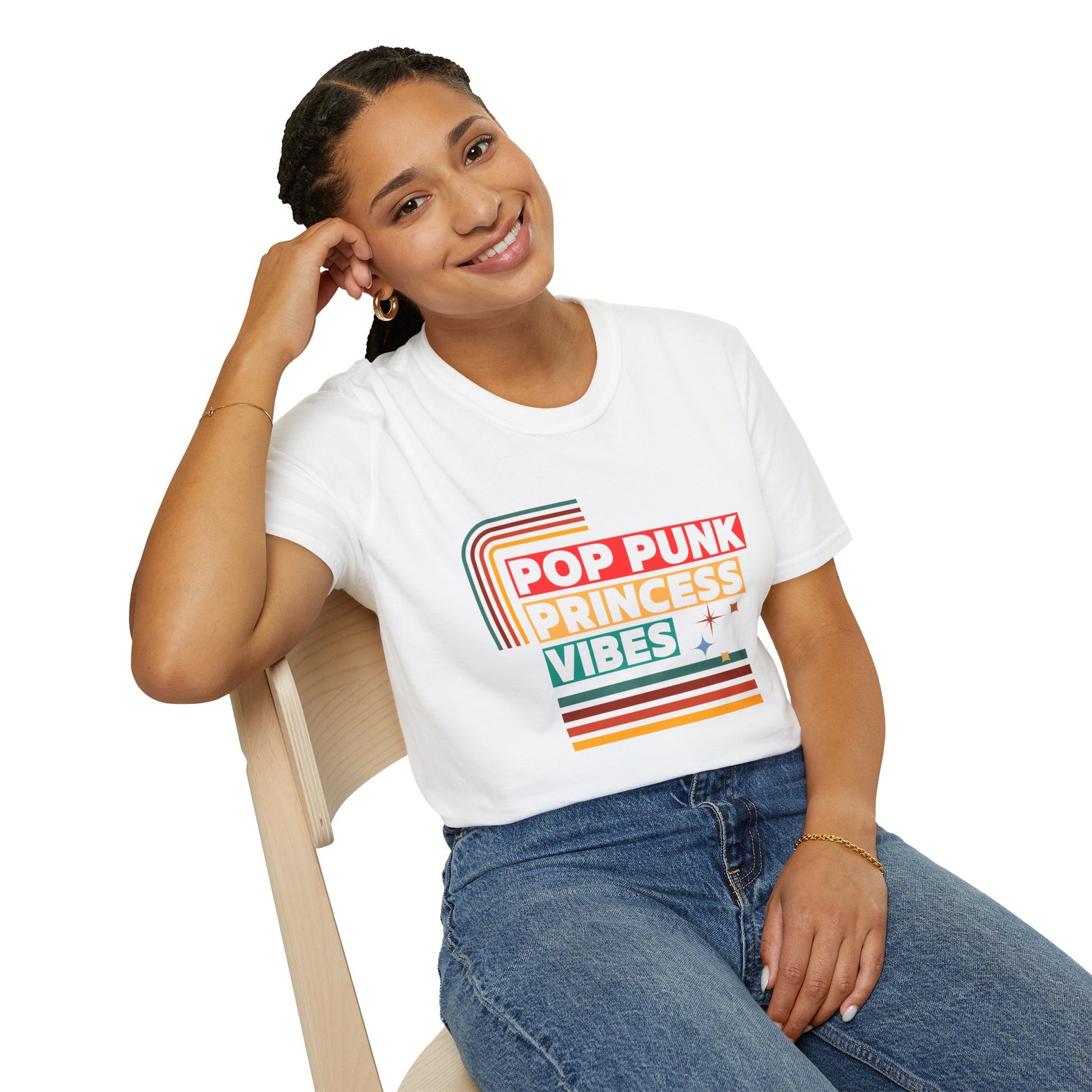 Pop Punk Princess Vibes – Graphic Tee for Alt Girls– Emotional Nostalgia T-Shirt – 90s Nostalgia Unisex Tee| Gift for Walkman Fans, Vintage Style Tee, Casual Wear, Concert Outfit, Unisex Apparel - Mixtape Hearts