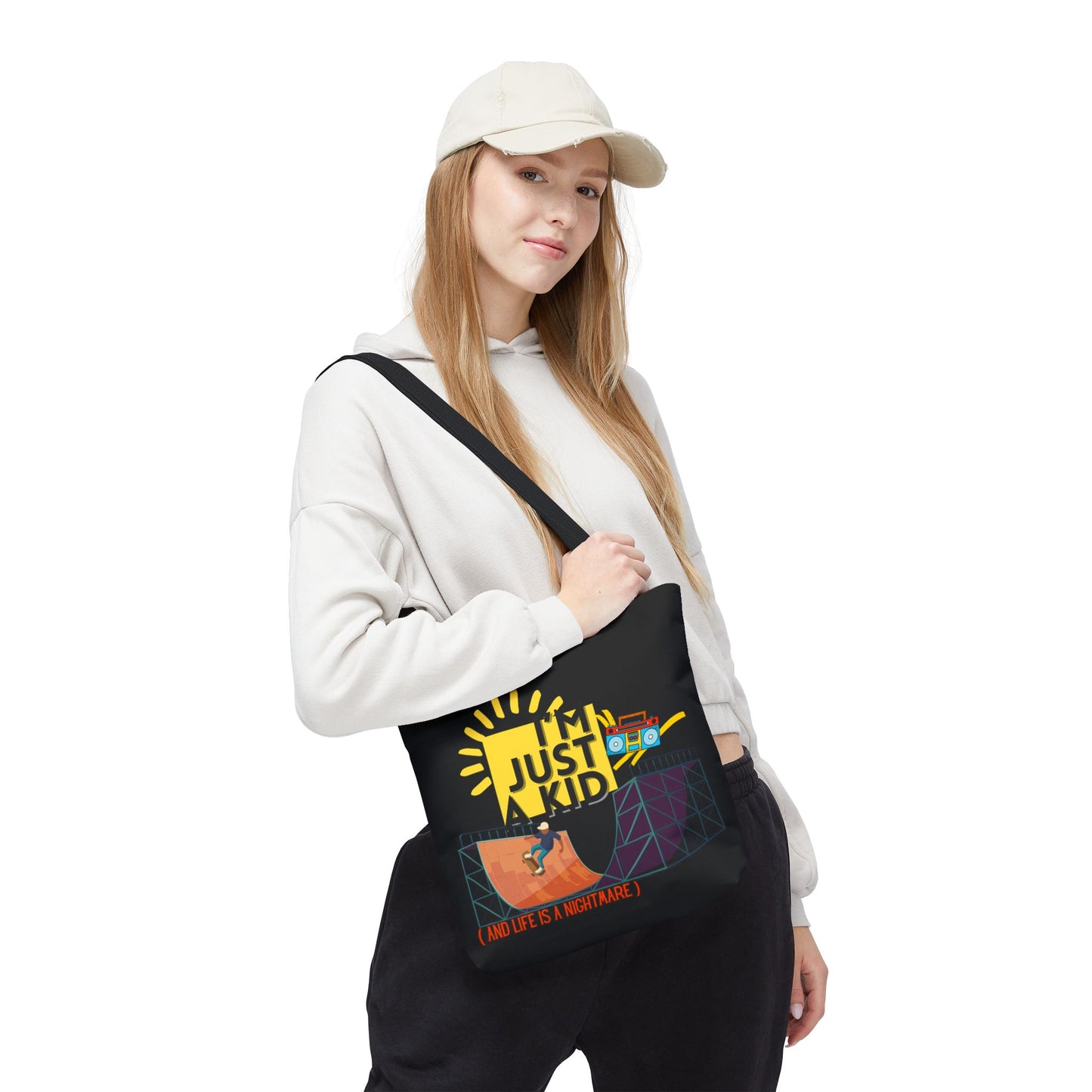 “I’m Just a Kid” Emotional Baggage Tote - Mixtape Hearts