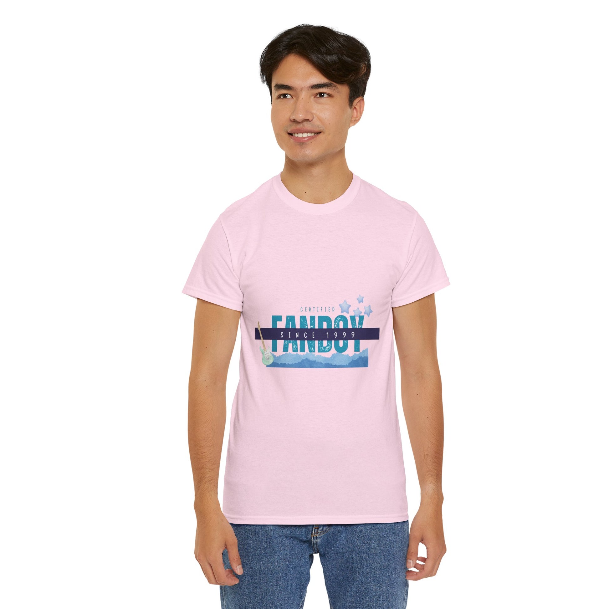 Certified Fanboy Since 1999 – Retro Pop Music Tee, Casual Tee, Graphic T-Shirt, Gift for Fans, Summer Wear, Everyday Comfort - Mixtape Hearts
