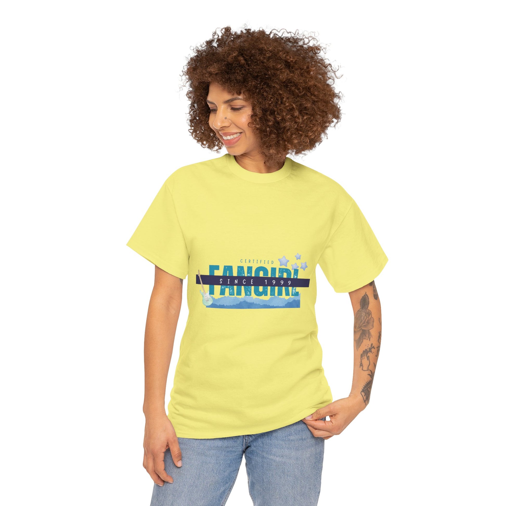 Certified Fangirl Since 1999 – Retro Pop Music Tee, Casual Tee, Graphic T-Shirt, Gift for Fans, Summer Wear, Everyday Comfort - Mixtape Hearts