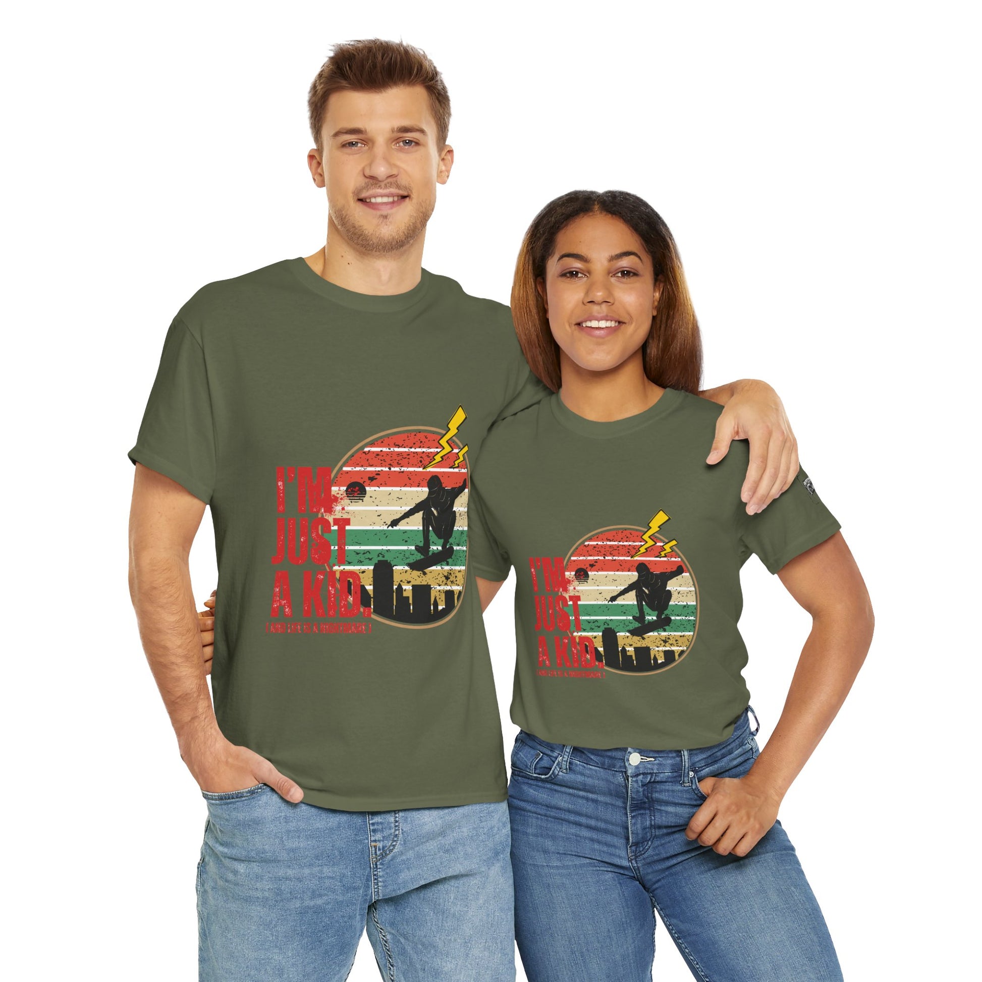 I’m Just a Kid T-Shirt – 2000s Pop Punk Graphic Tee Inspired by Simple Plan, Unisex Cotton T-Shirt, Gift for Young Explorers, Playful Design for All Ages - Mixtape Hearts