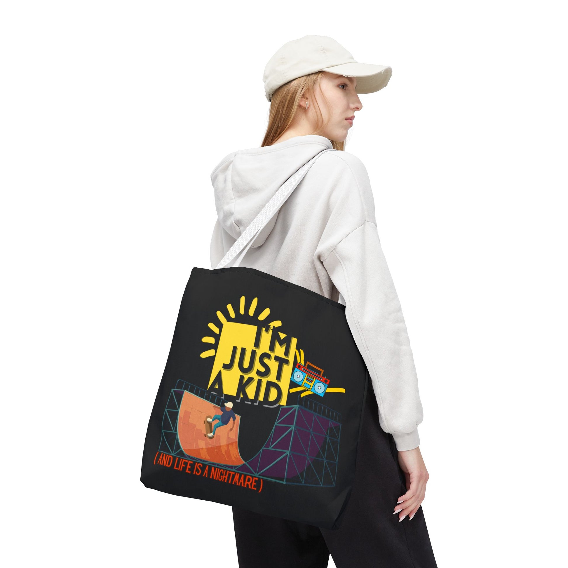 “I’m Just a Kid” Emotional Baggage Tote - Mixtape Hearts