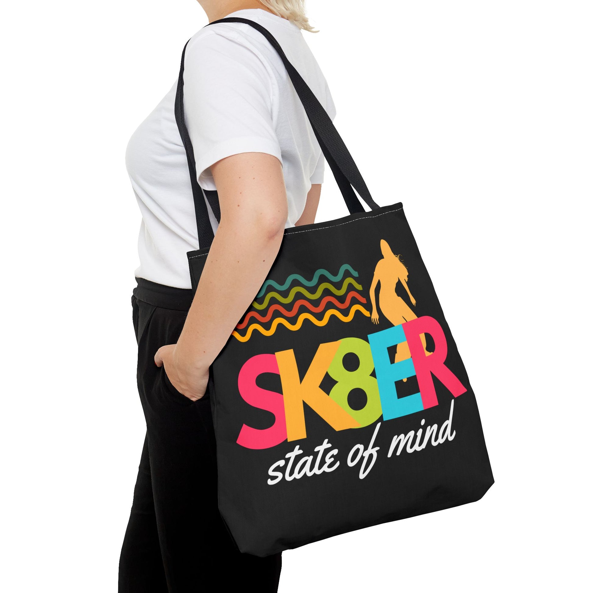 Sk8er State of Mind – Skatecore Tote Bag– Loud & Cute Tote Bag – Emotional Era Tote Bag– Retro Music Tote – Pop Music Tote Bag – Nostalgic Music Tote - Mixtape Hearts