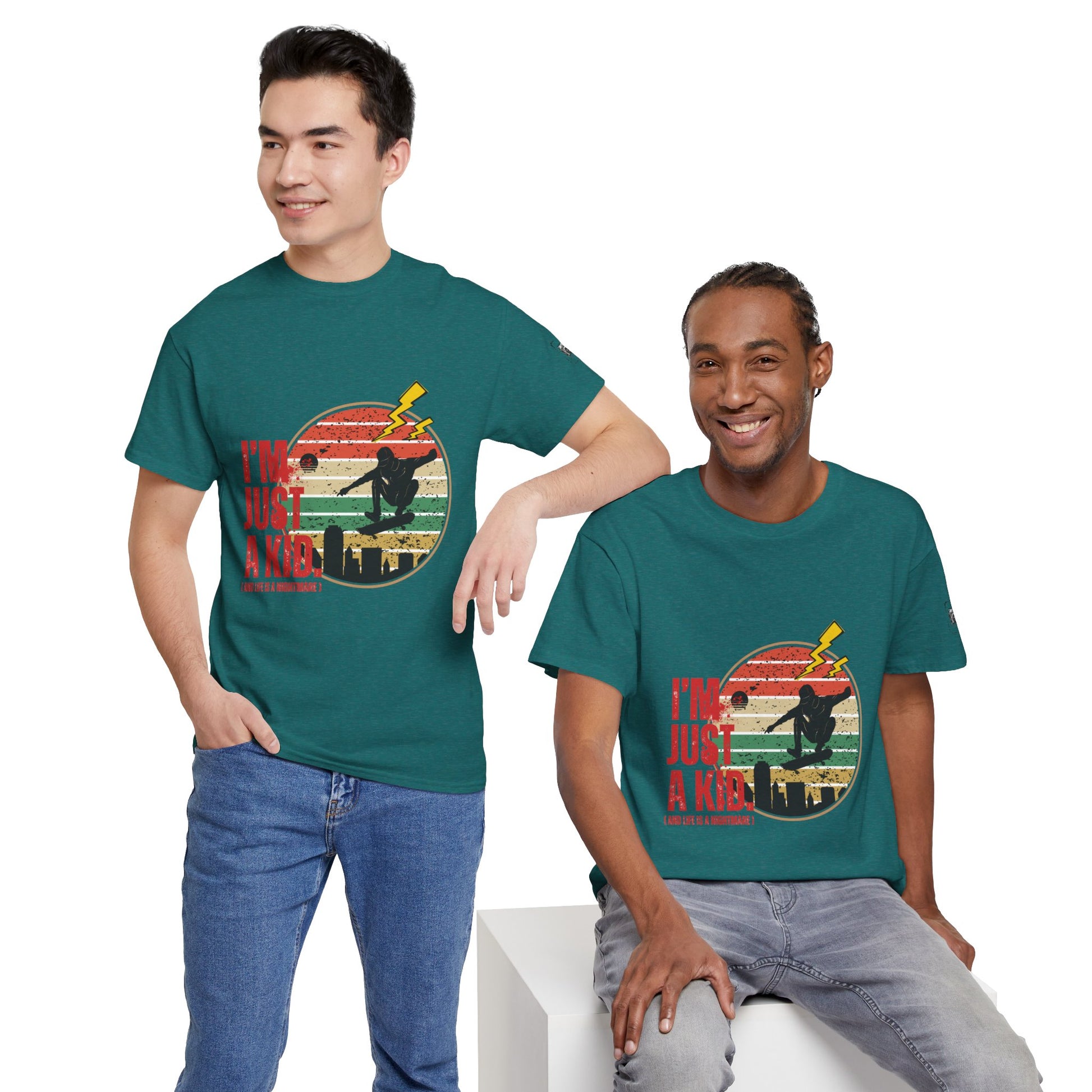 I’m Just a Kid T-Shirt – 2000s Pop Punk Graphic Tee Inspired by Simple Plan, Unisex Cotton T-Shirt, Gift for Young Explorers, Playful Design for All Ages - Mixtape Hearts