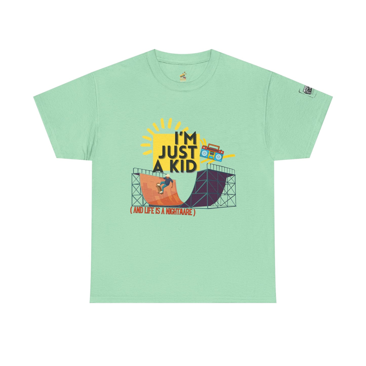 “I’m Just a Kid” – 90s Pop Punk Throwback Tee - Perfect for Concerts, Parties, Casual Wear, Outdoor Activities, Gifts - Mixtape Hearts