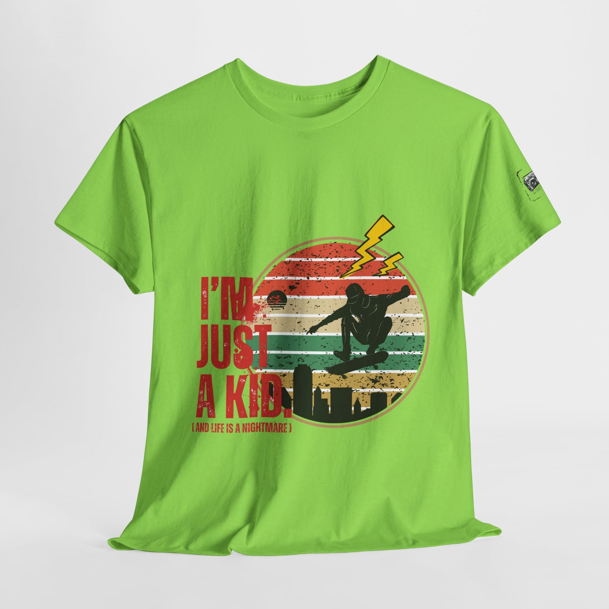 I’m Just a Kid T-Shirt – 2000s Pop Punk Graphic Tee Inspired by Simple Plan, Unisex Cotton T-Shirt, Gift for Young Explorers, Playful Design for All Ages - Mixtape Hearts