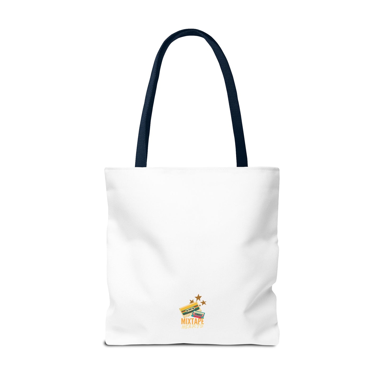 The Real MVP: My Walkman – Cassette Era Tote Bag - AOP, Fun and Stylish, Perfect for Music Lovers, Gift for Friends, Everyday Use, Beach Bag, Eco-Friendly - Mixtape Hearts