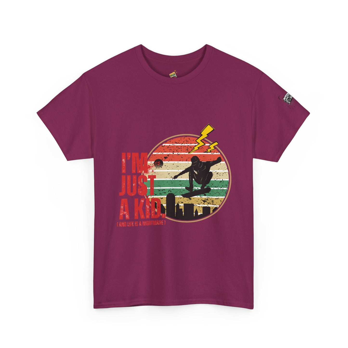 I’m Just a Kid T-Shirt – 2000s Pop Punk Graphic Tee Inspired by Simple Plan, Unisex Cotton T-Shirt, Gift for Young Explorers, Playful Design for All Ages - Mixtape Hearts