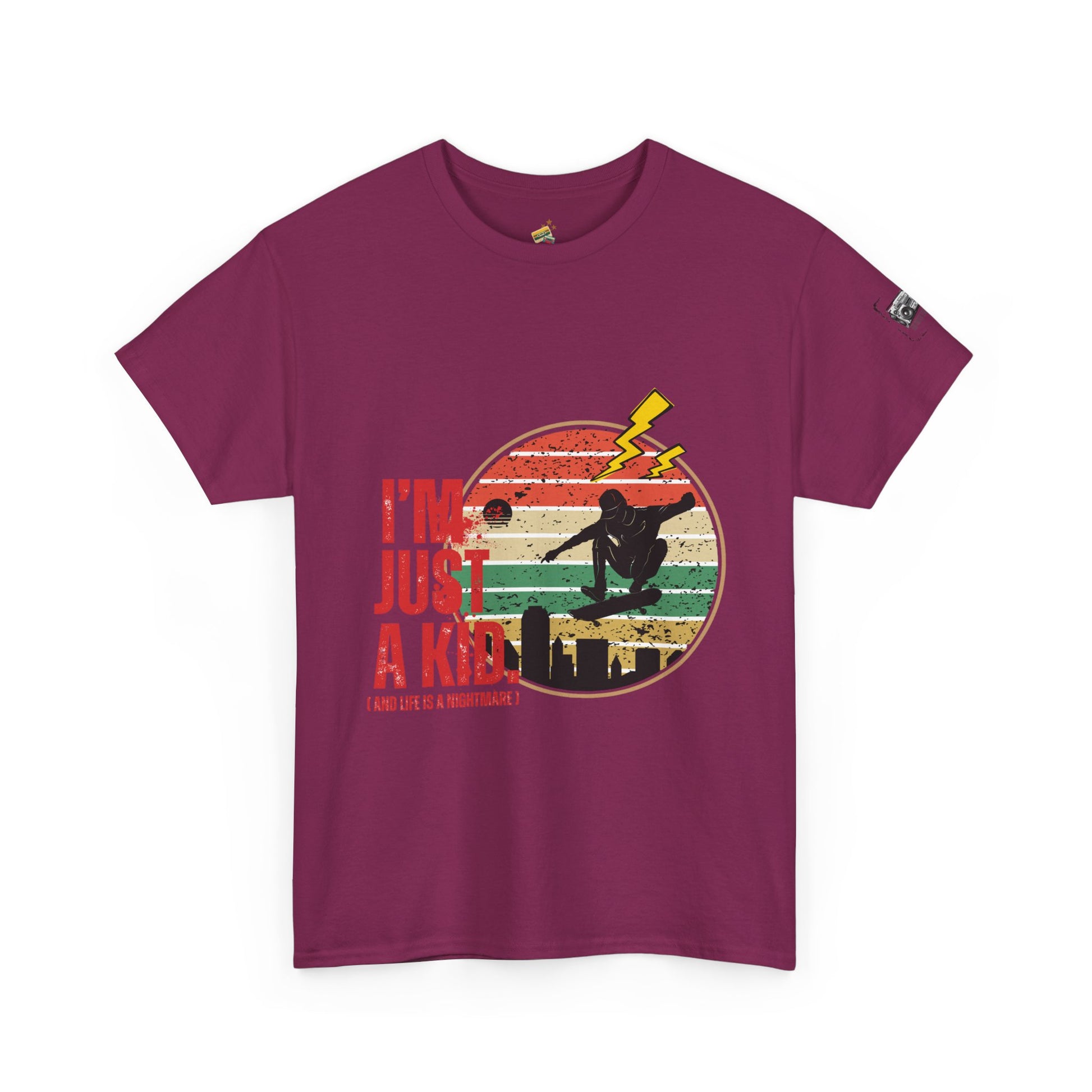 I’m Just a Kid T-Shirt – 2000s Pop Punk Graphic Tee Inspired by Simple Plan, Unisex Cotton T-Shirt, Gift for Young Explorers, Playful Design for All Ages - Mixtape Hearts