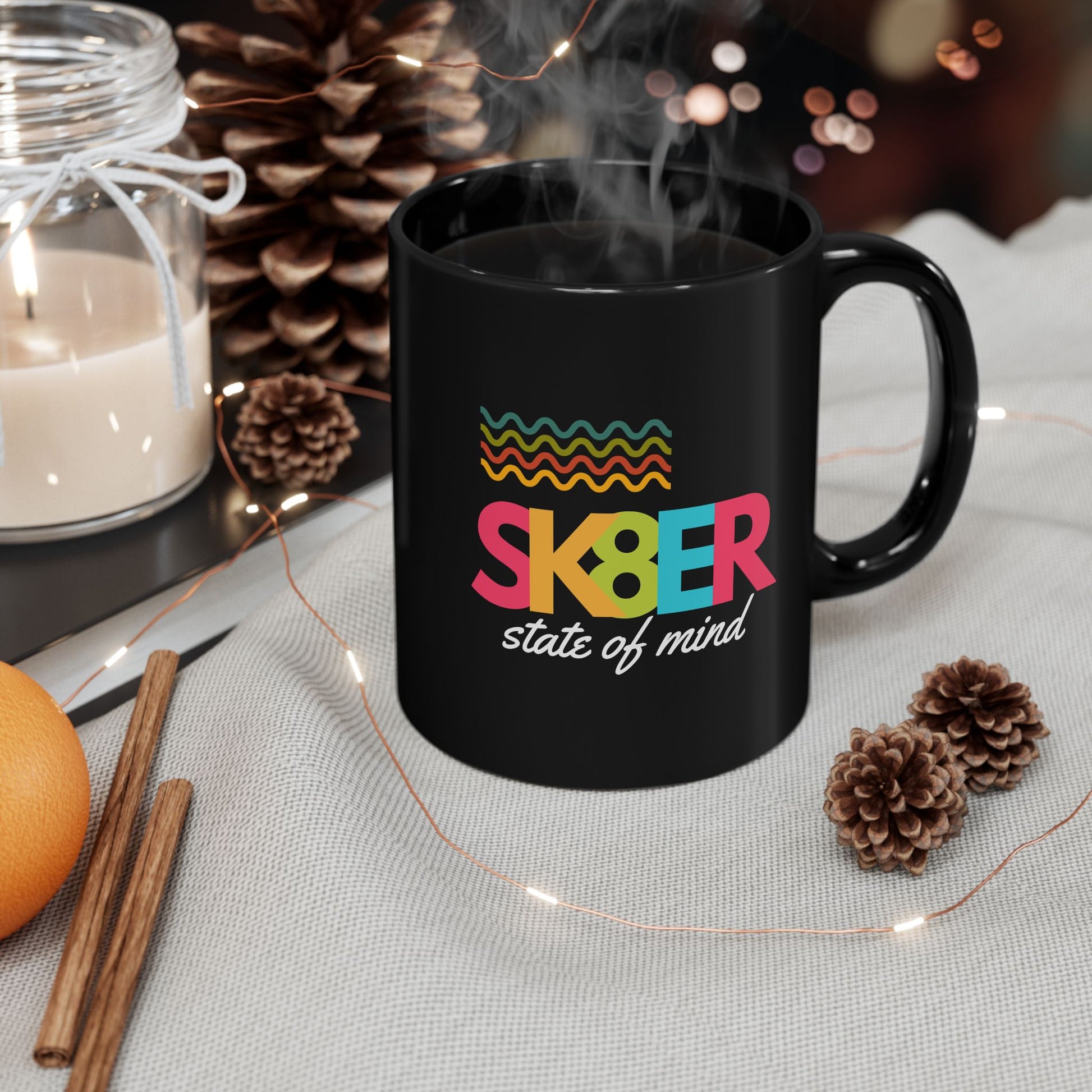 Sk8er State of Mind – Alt Energy Coffee Mug – Y2K Scene Girl Mug– Retro Music Lover Mug- Perfect Gift for Music Lovers, Coffee Enthusiasts, Rock Music Fans, Birthday, Valentine's Day, Home Office Decor - Mixtape Hearts