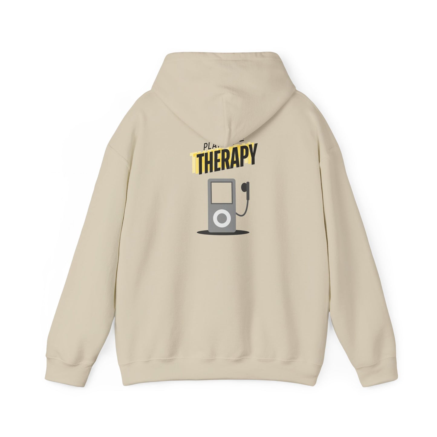 Playlist = Therapy – Cozy Hoodie – Cozy Throwback Hoodie – Cozy Retro Hoodie – Stylish Streetwear, Cozy Layering Piece, Unique Graphic Hoodie - Mixtape Hearts