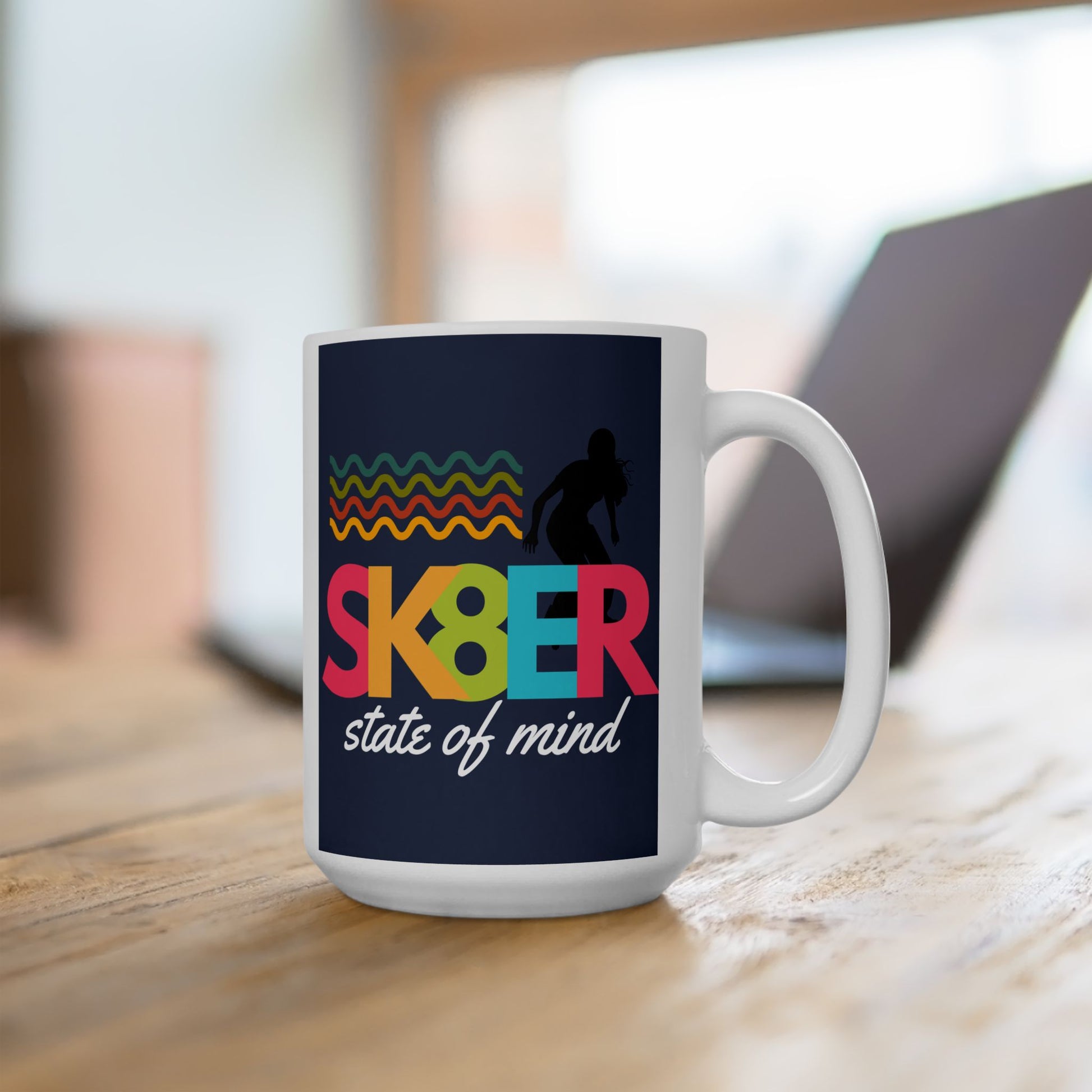 Sk8er State of Mind – Alt Energy Coffee Mug– Y2K Scene Girl Mug– Retro Music Lover Mug – Nostalgic Fangirl Mug– Vintage 90s Coffee Mug - Fun Coffee Cup for Moms, Gifts for Mother's Day, Personalized Drinkware, Funny Mama Mug, Everyday Use - Mixtape Hearts