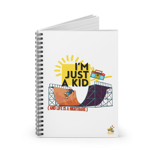 “I’m Just a Kid” and This Is My Spiral of Thoughts - Ideal for School, Doodling, Journaling, Back to School - Mixtape Hearts