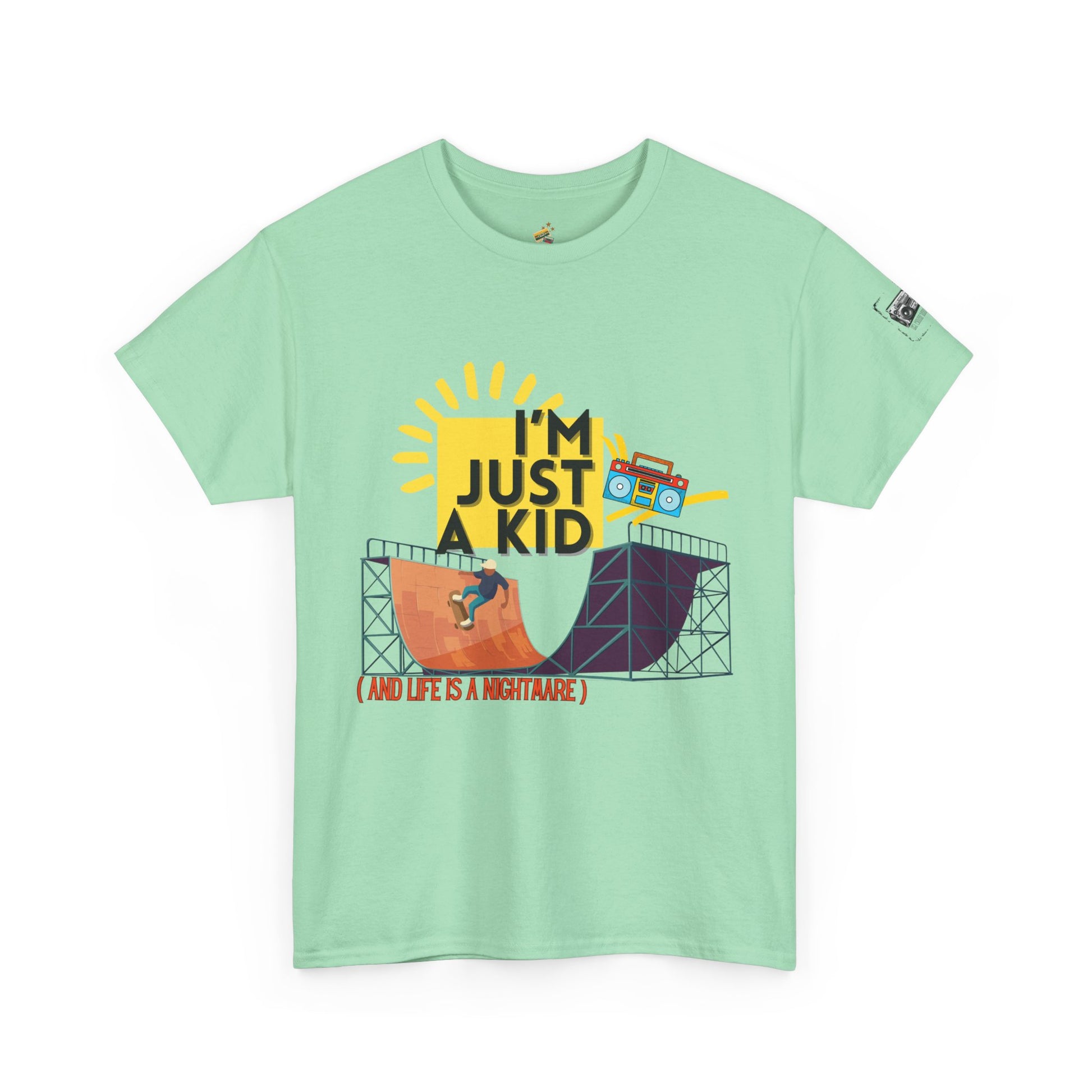 “I’m Just a Kid” – 90s Pop Punk Throwback Tee - Perfect for Concerts, Parties, Casual Wear, Outdoor Activities, Gifts - Mixtape Hearts