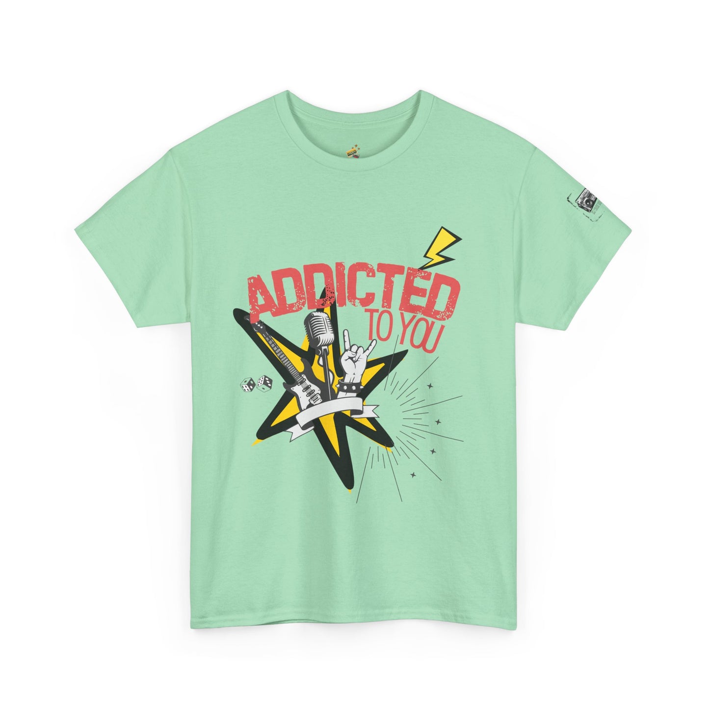 "Addicted to You" – Sad Songs & Soft Cotton Tee | Casual Graphic Tee, Gift for Music Lovers, Trendy Streetwear, Comfortable Everyday Wear, [...] - Mixtape Hearts