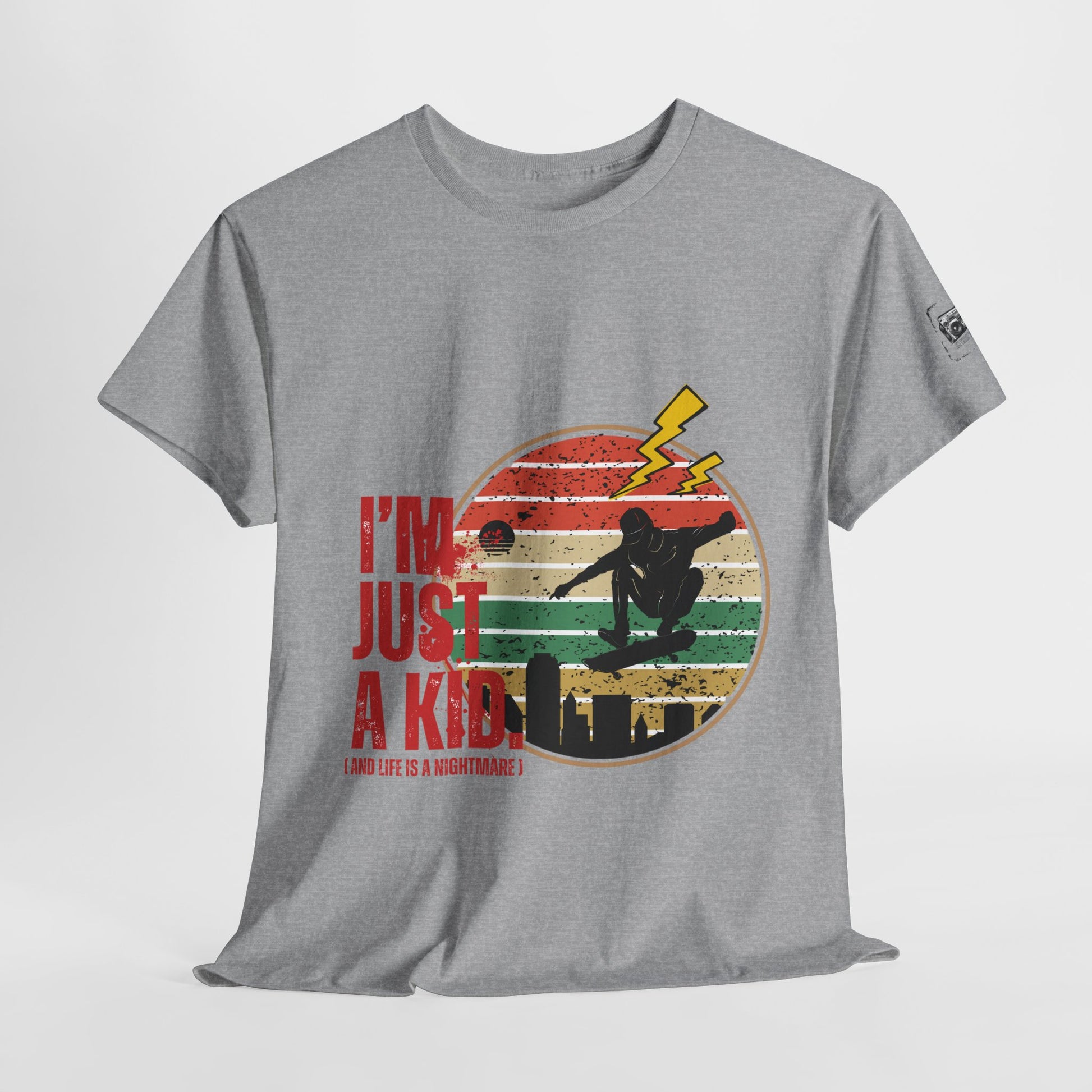 I’m Just a Kid T-Shirt – 2000s Pop Punk Graphic Tee Inspired by Simple Plan, Unisex Cotton T-Shirt, Gift for Young Explorers, Playful Design for All Ages - Mixtape Hearts
