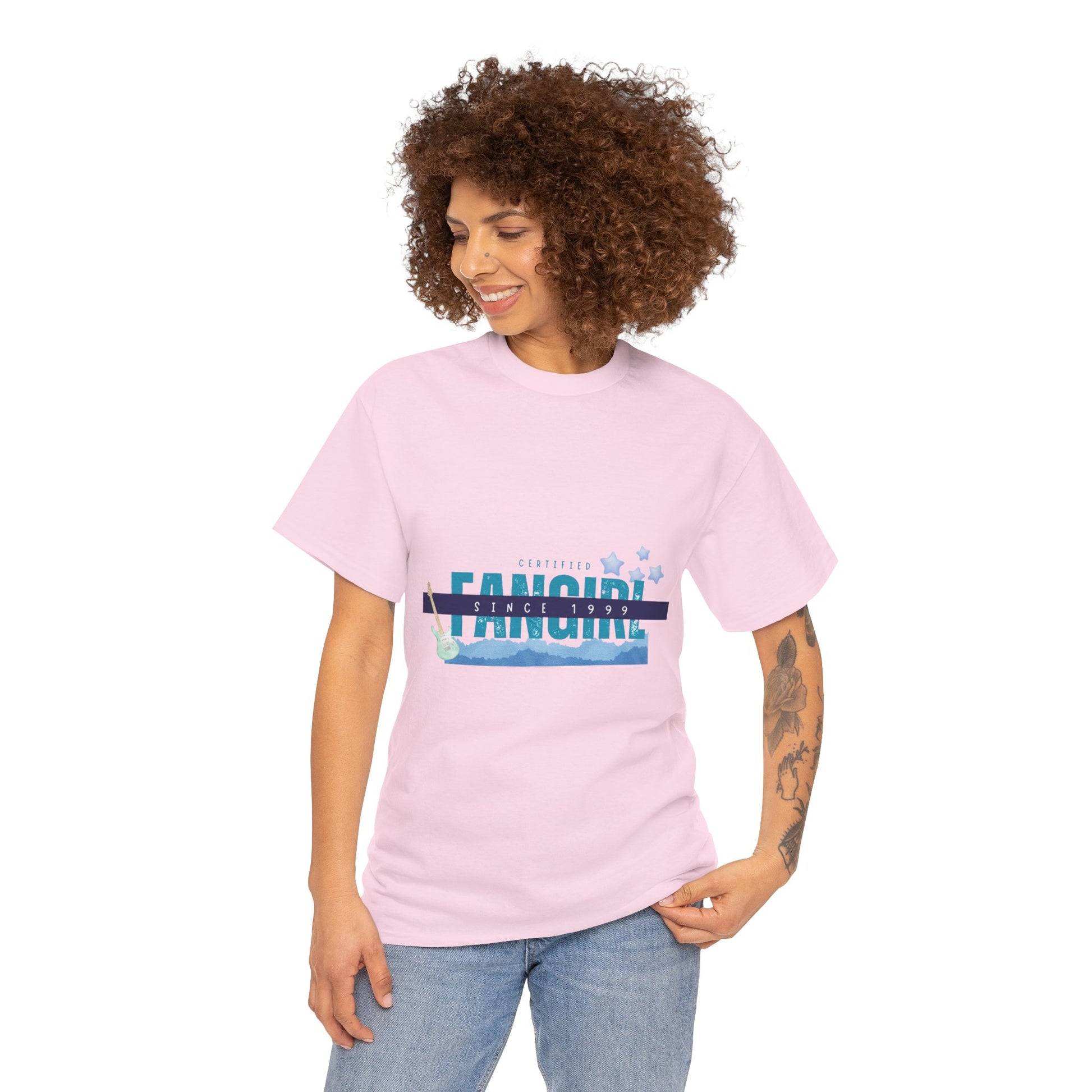 Certified Fangirl Since 1999 – Retro Pop Music Tee, Casual Tee, Graphic T-Shirt, Gift for Fans, Summer Wear, Everyday Comfort - Mixtape Hearts