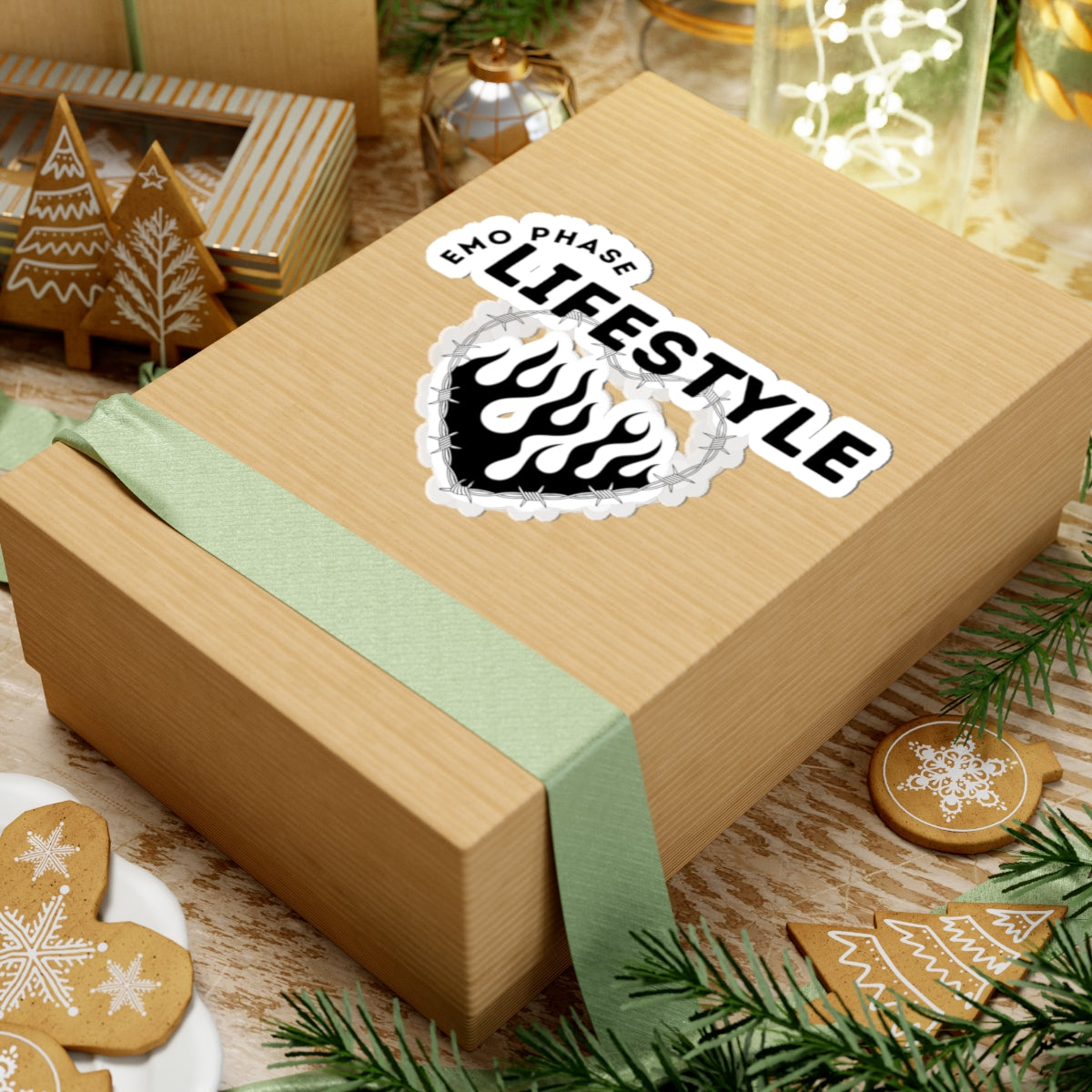 Emo Phase Lifestyle – Kiss-Cut Sticker - Mixtape Hearts