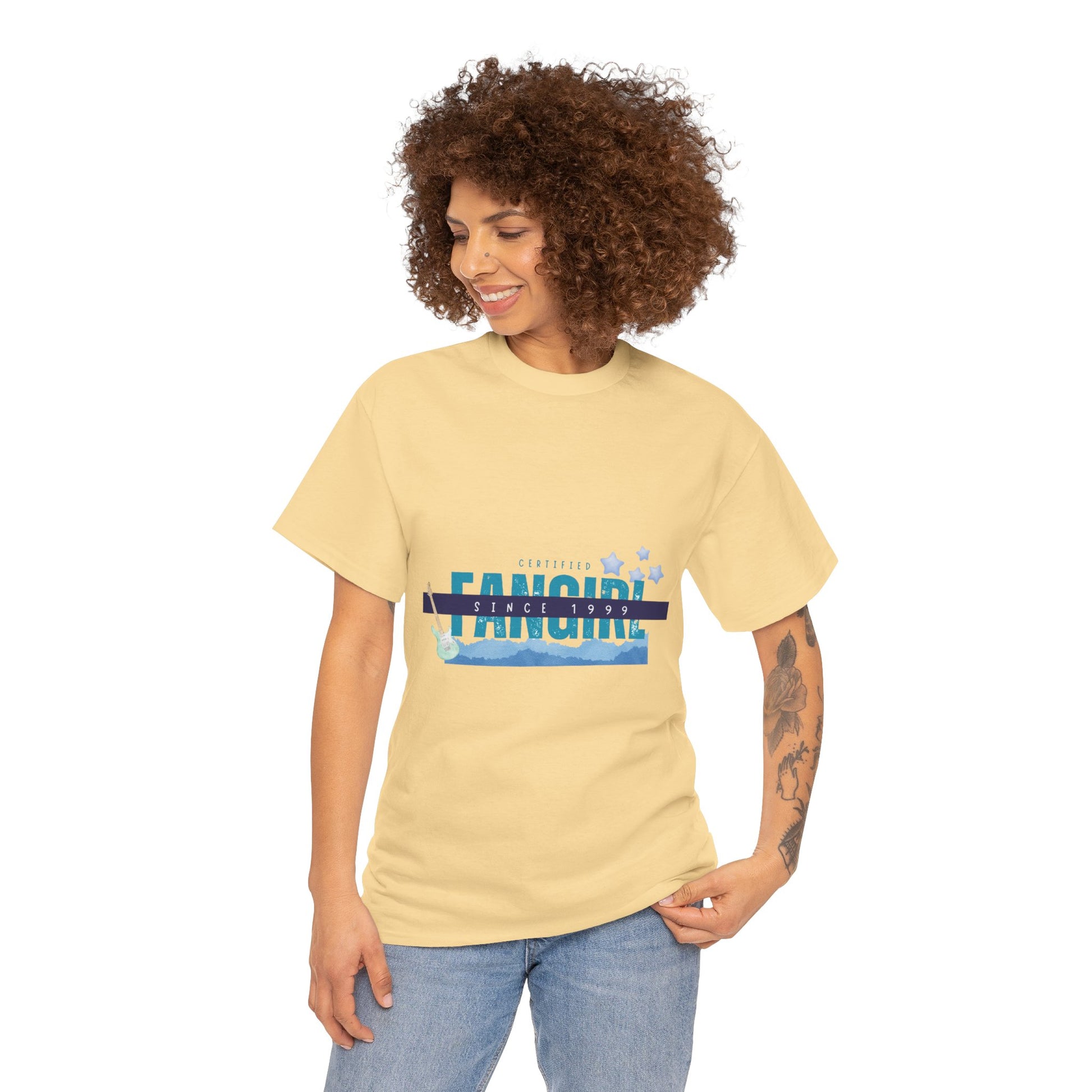 Certified Fangirl Since 1999 – Retro Pop Music Tee, Casual Tee, Graphic T-Shirt, Gift for Fans, Summer Wear, Everyday Comfort - Mixtape Hearts