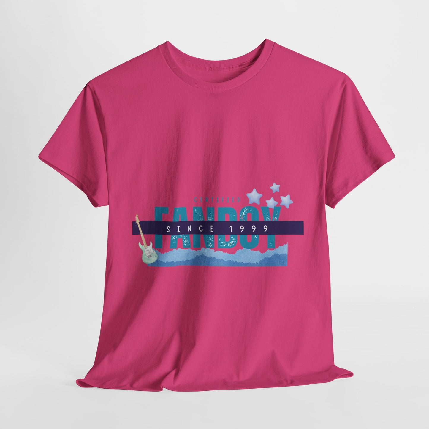 Certified Fanboy Since 1999 – Retro Pop Music Tee, Casual Tee, Graphic T-Shirt, Gift for Fans, Summer Wear, Everyday Comfort - Mixtape Hearts