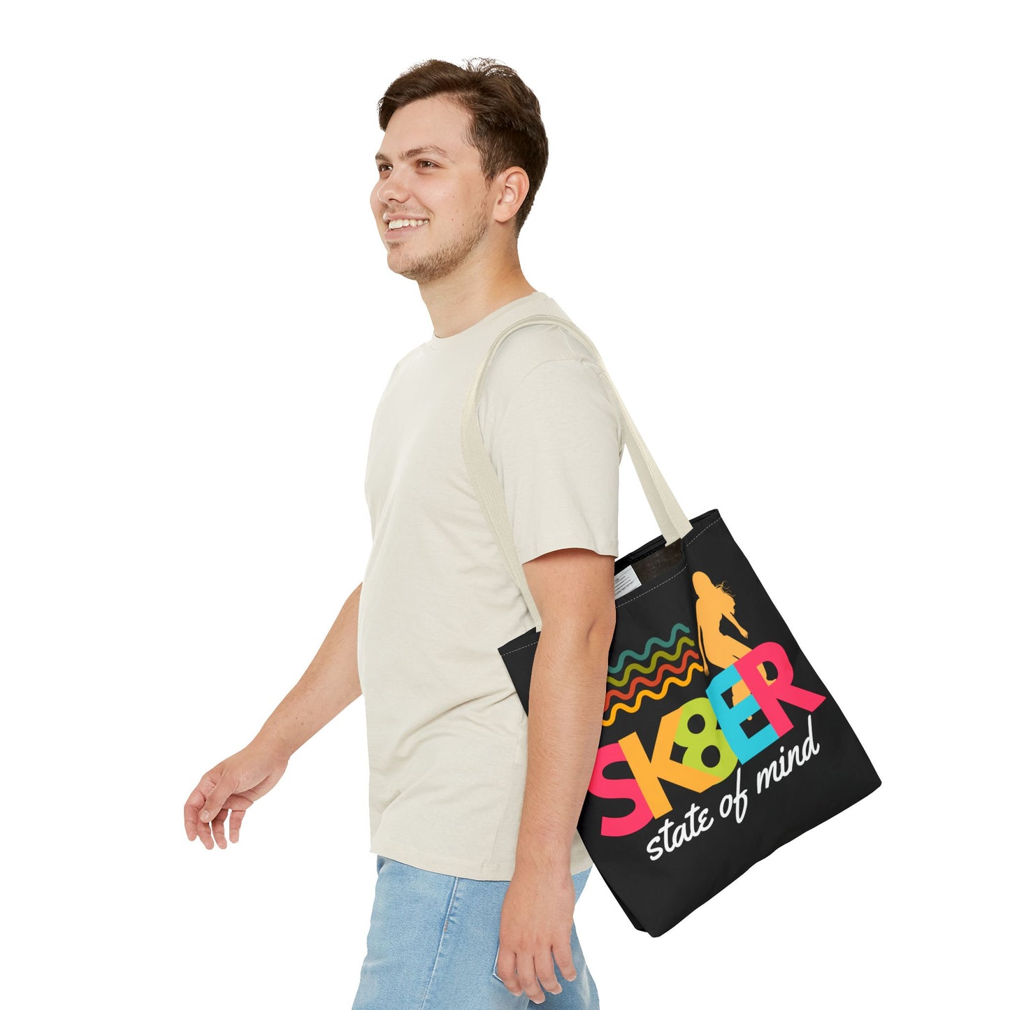 Sk8er State of Mind – Skatecore Tote Bag– Loud & Cute Tote Bag – Emotional Era Tote Bag– Retro Music Tote – Pop Music Tote Bag – Nostalgic Music Tote - Mixtape Hearts