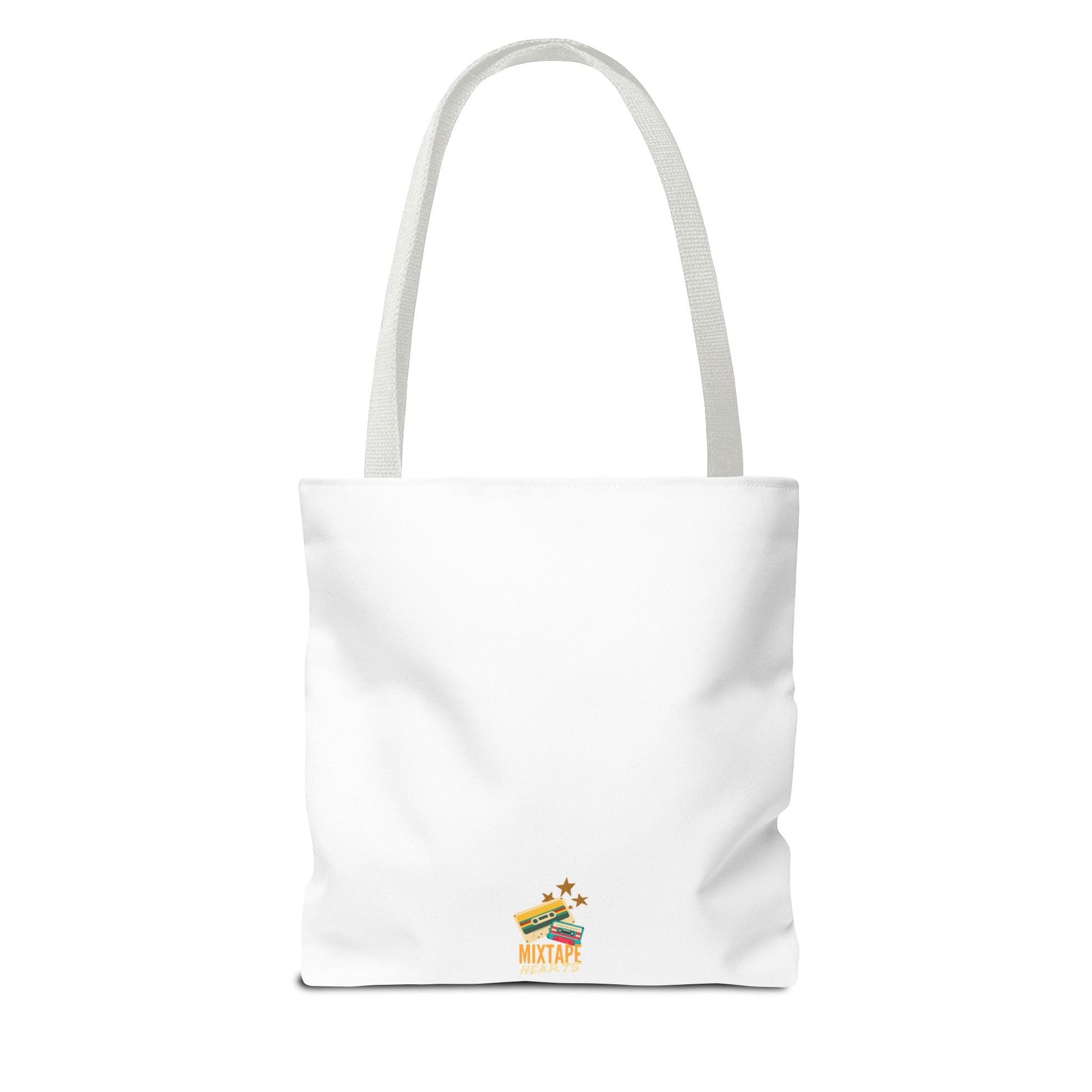 Too Many Posters, Not Enough Wall – Fangirl Era Tote Bag - AOP, Fun and Stylish, Perfect for Music Lovers, Gift for Friends, Everyday Use, Beach Bag, Eco-Friendly - Mixtape Hearts