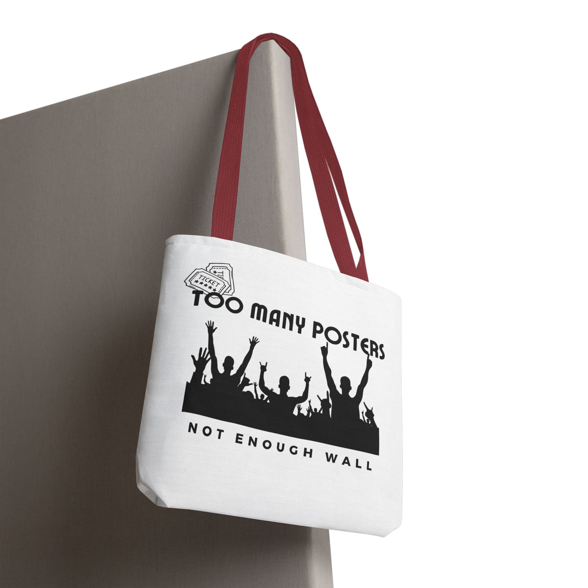 Too Many Posters, Not Enough Wall – Fangirl Era Tote Bag - AOP, Fun and Stylish, Perfect for Music Lovers, Gift for Friends, Everyday Use, Beach Bag, Eco-Friendly - Mixtape Hearts