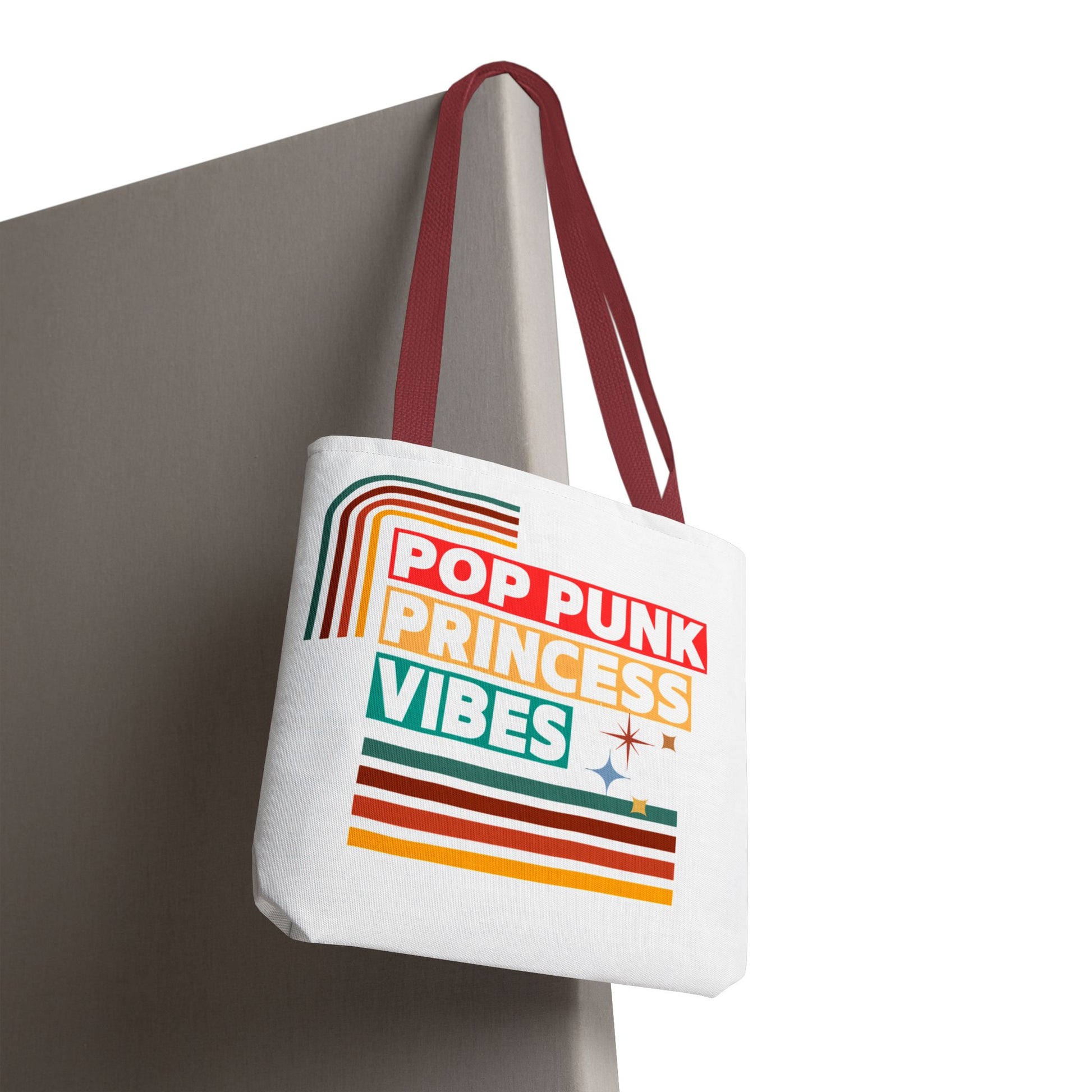 Pop Punk Princess Vibes – Loud & Cute Tote Bag– Emotional Era Tote Bag - AOP, Fun and Stylish, Perfect for Music Lovers, Gift for Friends, Everyday Use, Beach Bag, Eco-Friendly - Mixtape Hearts