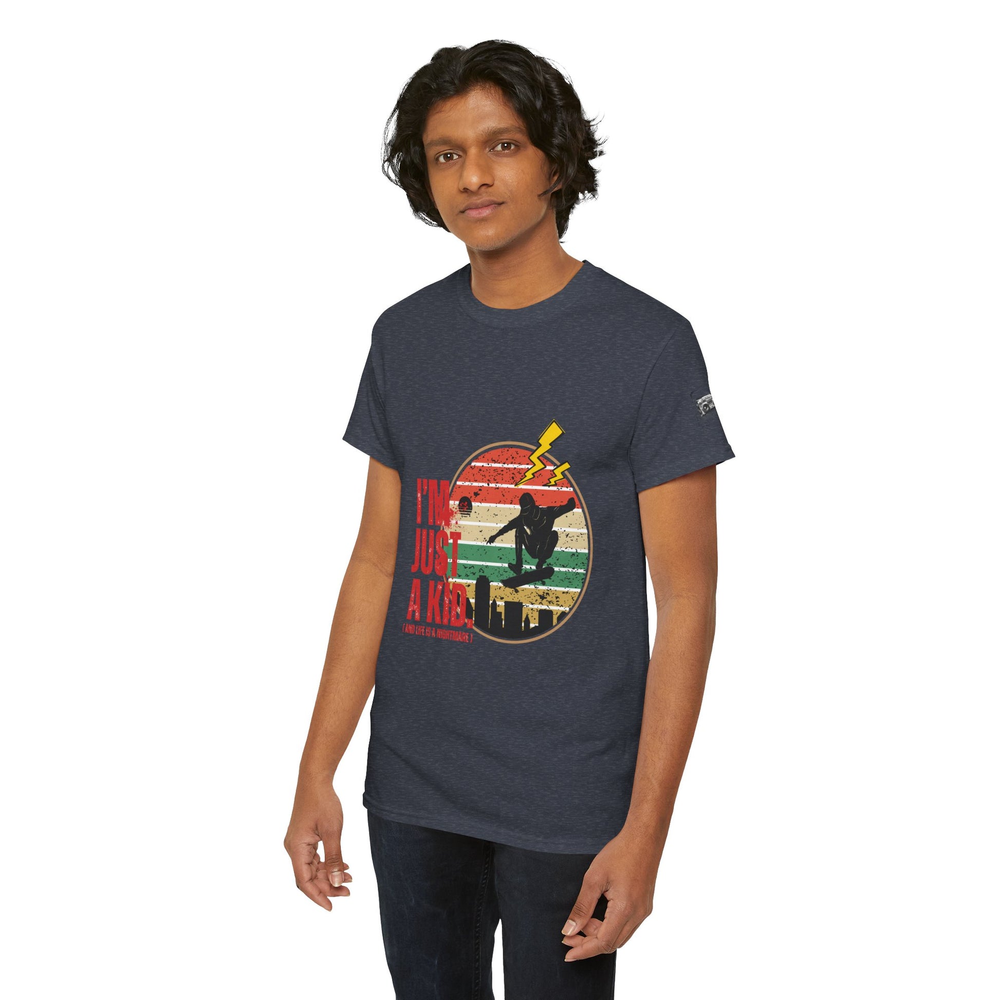 I’m Just a Kid T-Shirt – 2000s Pop Punk Graphic Tee Inspired by Simple Plan, Unisex Cotton T-Shirt, Gift for Young Explorers, Playful Design for All Ages - Mixtape Hearts