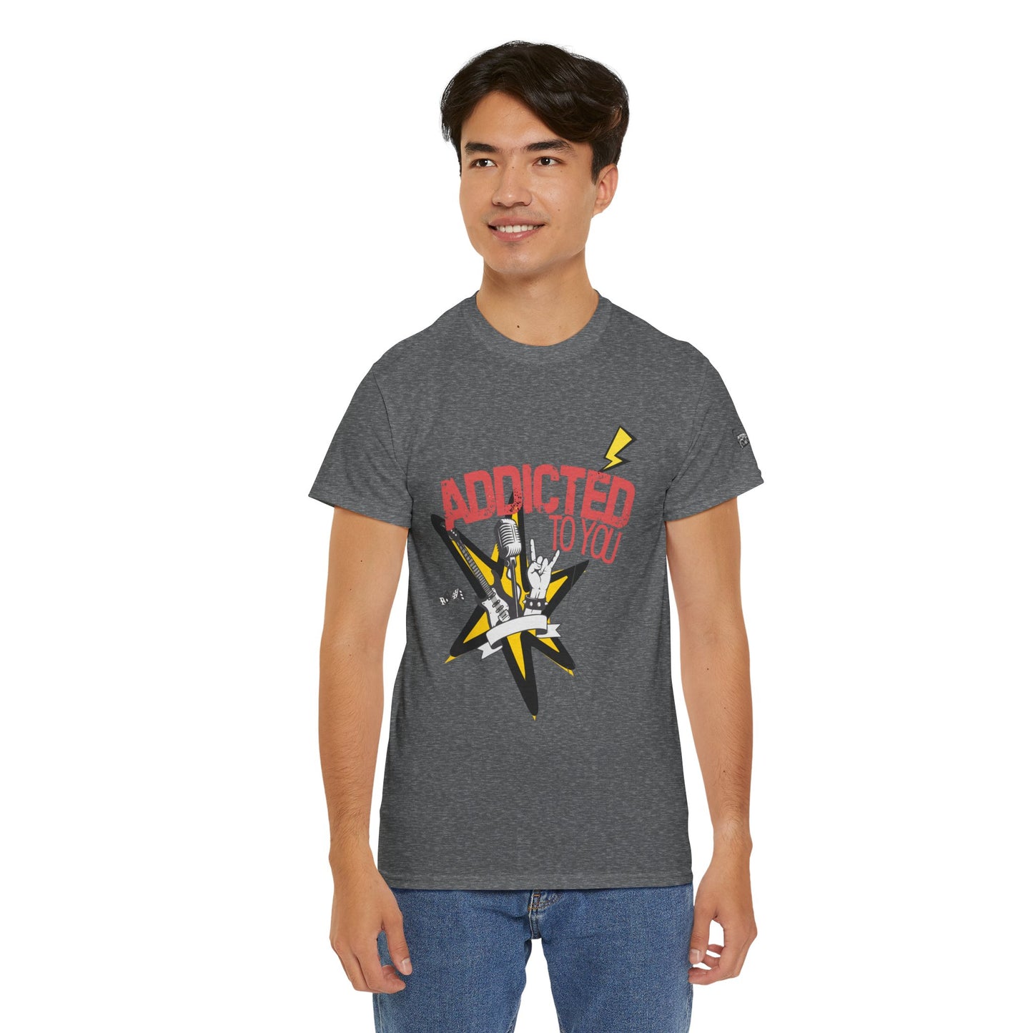 "Addicted to You" – Sad Songs & Soft Cotton Tee | Casual Graphic Tee, Gift for Music Lovers, Trendy Streetwear, Comfortable Everyday Wear, [...] - Mixtape Hearts