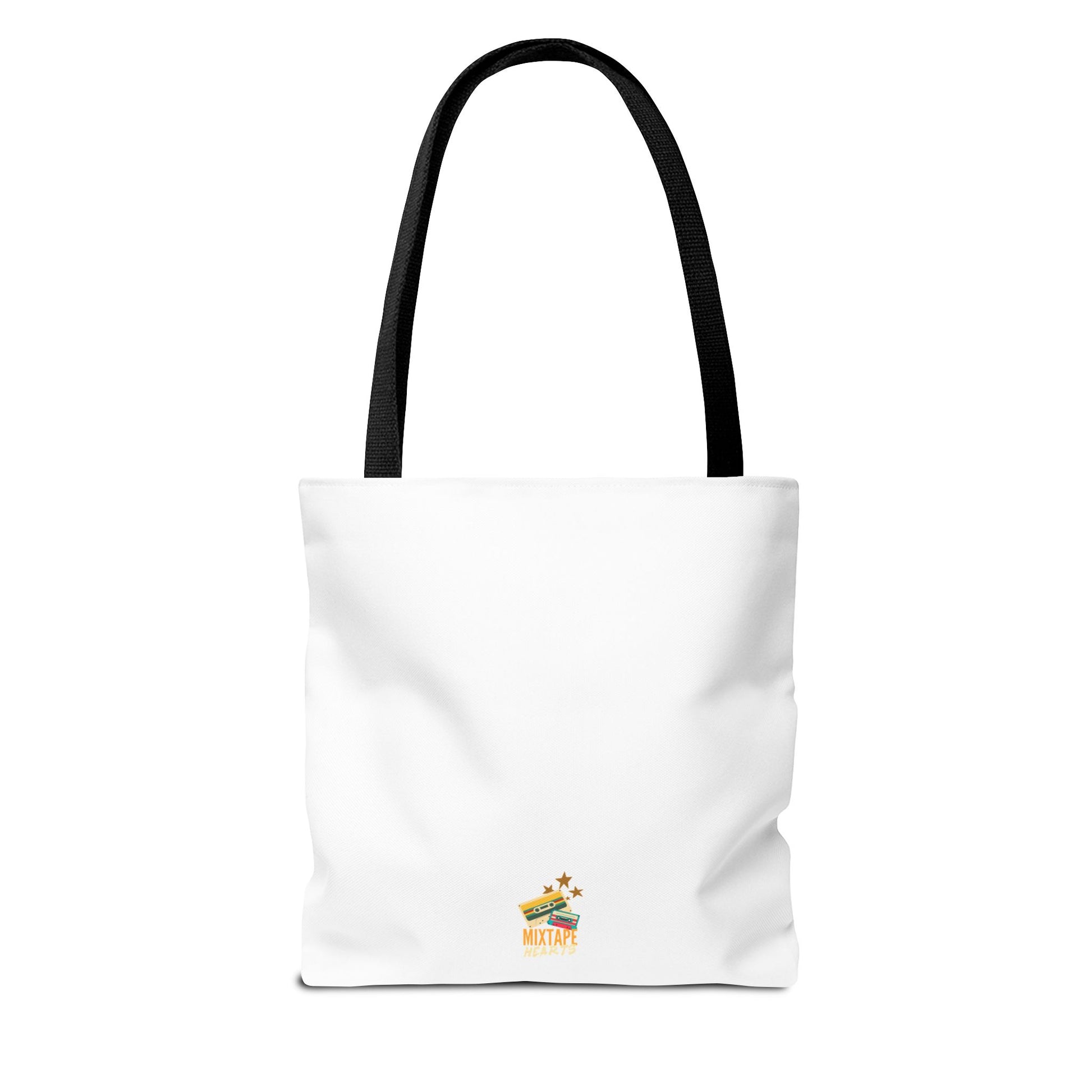 My Playlist Was My Diary – Emotional Era Tote Bag - AOP, Fun and Stylish, Perfect for Music Lovers, Gift for Friends, Everyday Use, Beach Bag, Eco-Friendly - Mixtape Hearts
