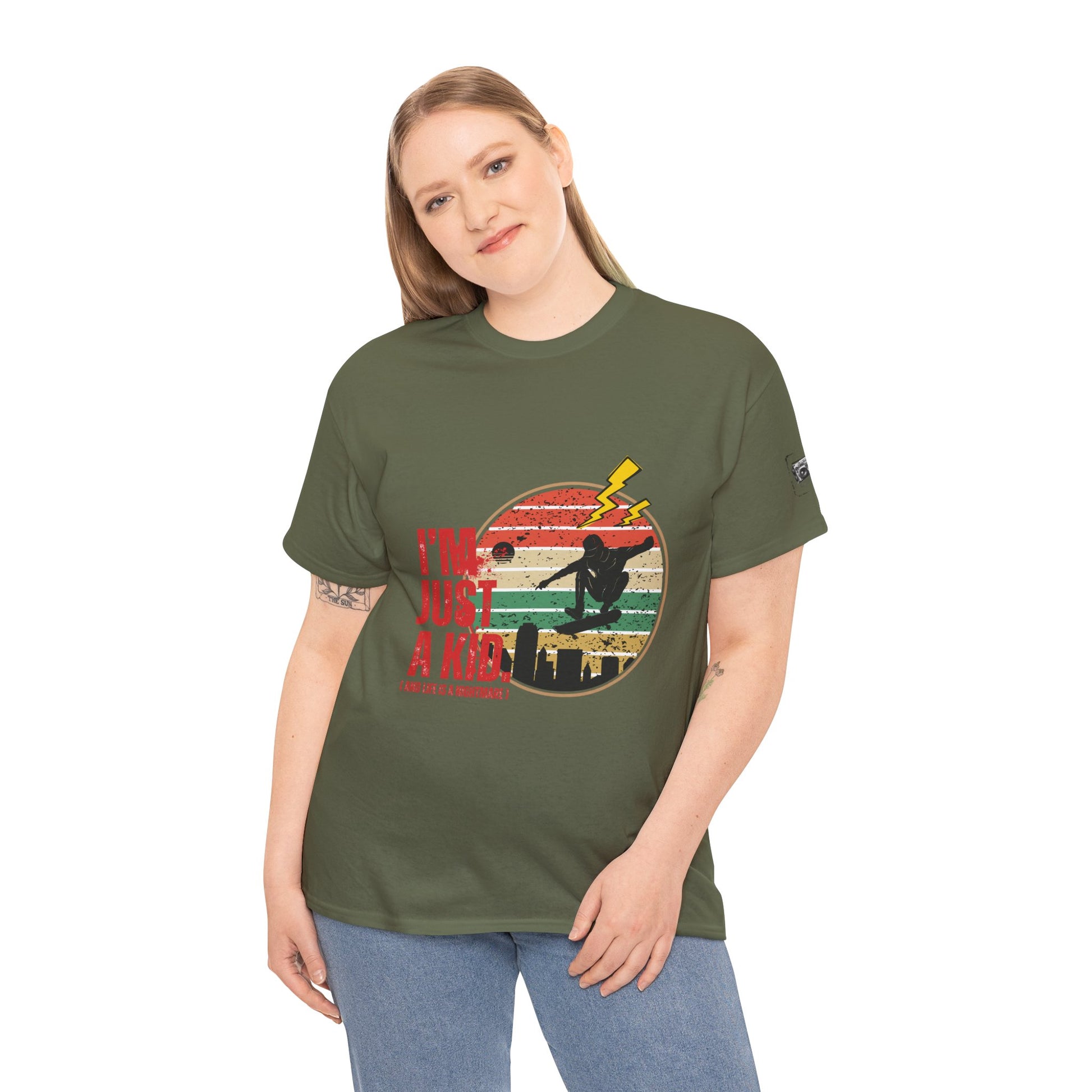 I’m Just a Kid T-Shirt – 2000s Pop Punk Graphic Tee Inspired by Simple Plan, Unisex Cotton T-Shirt, Gift for Young Explorers, Playful Design for All Ages - Mixtape Hearts