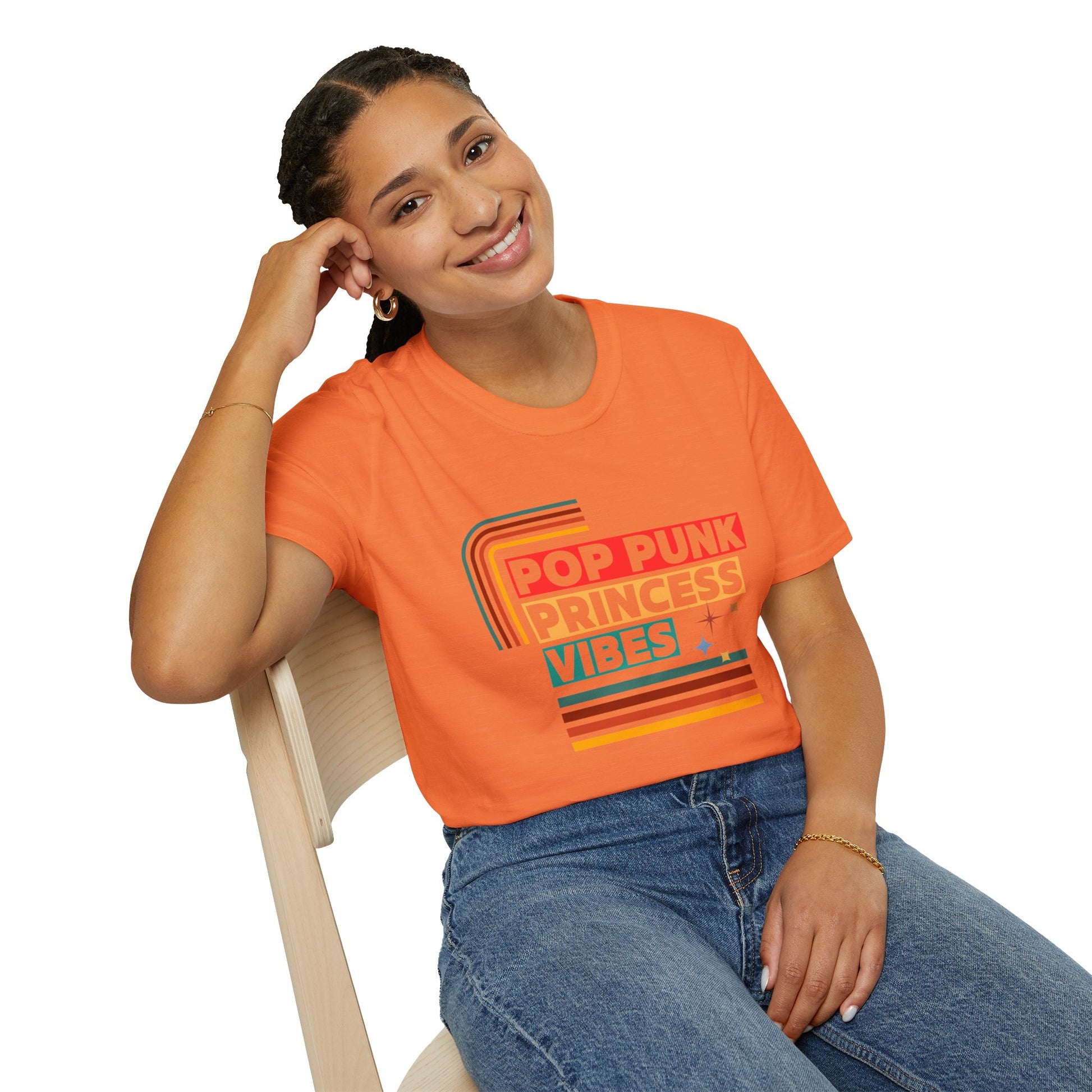 Pop Punk Princess Vibes – Graphic Tee for Alt Girls– Emotional Nostalgia T-Shirt – 90s Nostalgia Unisex Tee| Gift for Walkman Fans, Vintage Style Tee, Casual Wear, Concert Outfit, Unisex Apparel - Mixtape Hearts