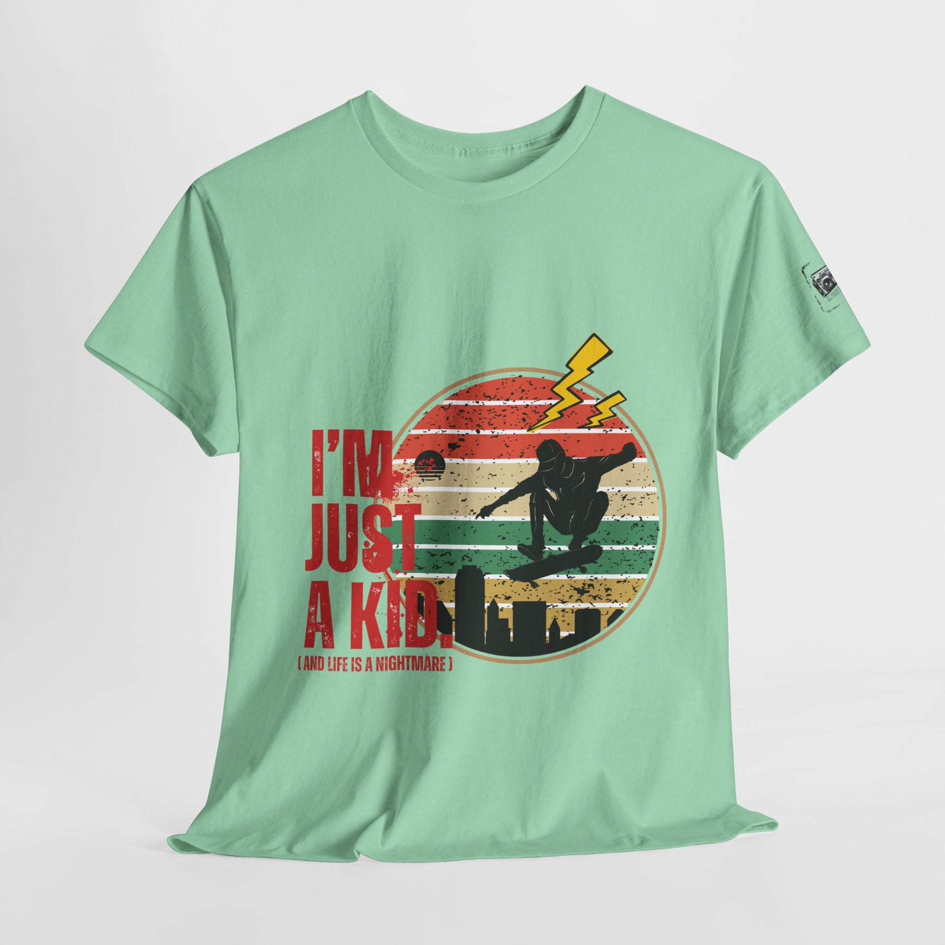 I’m Just a Kid T-Shirt – 2000s Pop Punk Graphic Tee Inspired by Simple Plan, Unisex Cotton T-Shirt, Gift for Young Explorers, Playful Design for All Ages - Mixtape Hearts