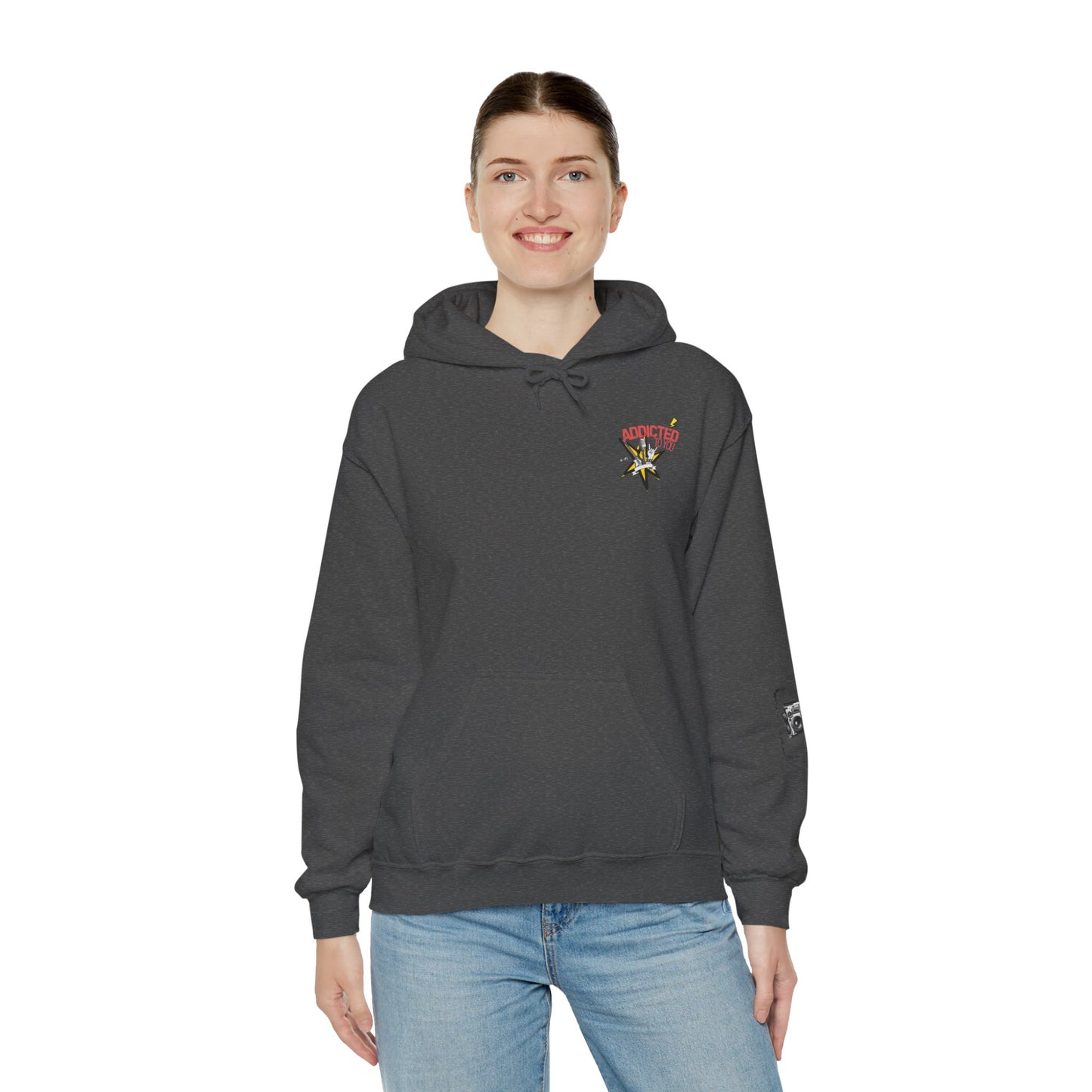 "Addicted to You" – Hoodie for the Lovesick & Lyrical - Addicted to You, Cute Gift for Her, Stylish Streetwear, Cozy Layering Piece, Unique Graphic Hoodie