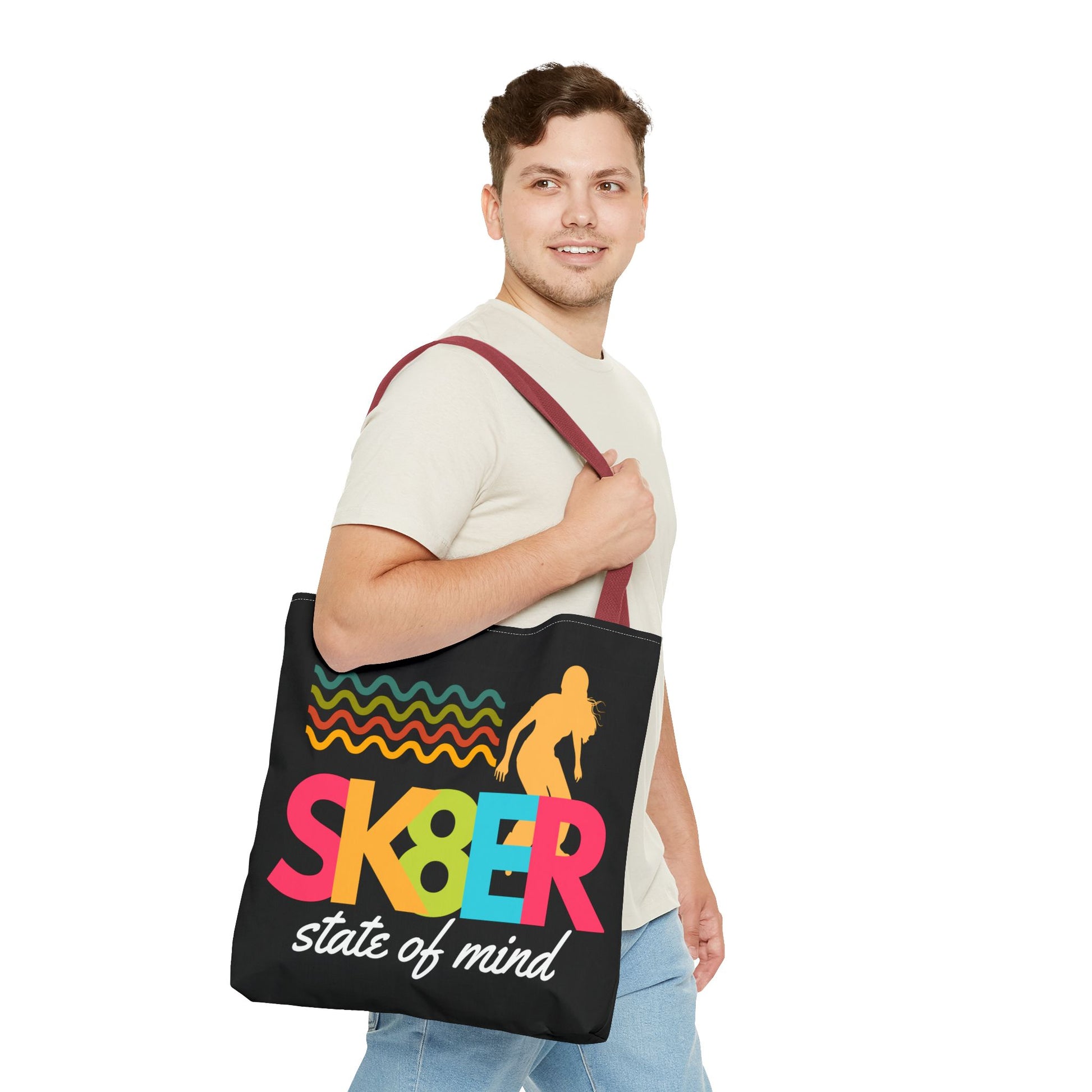 Sk8er State of Mind – Skatecore Tote Bag– Loud & Cute Tote Bag – Emotional Era Tote Bag– Retro Music Tote – Pop Music Tote Bag – Nostalgic Music Tote - Mixtape Hearts