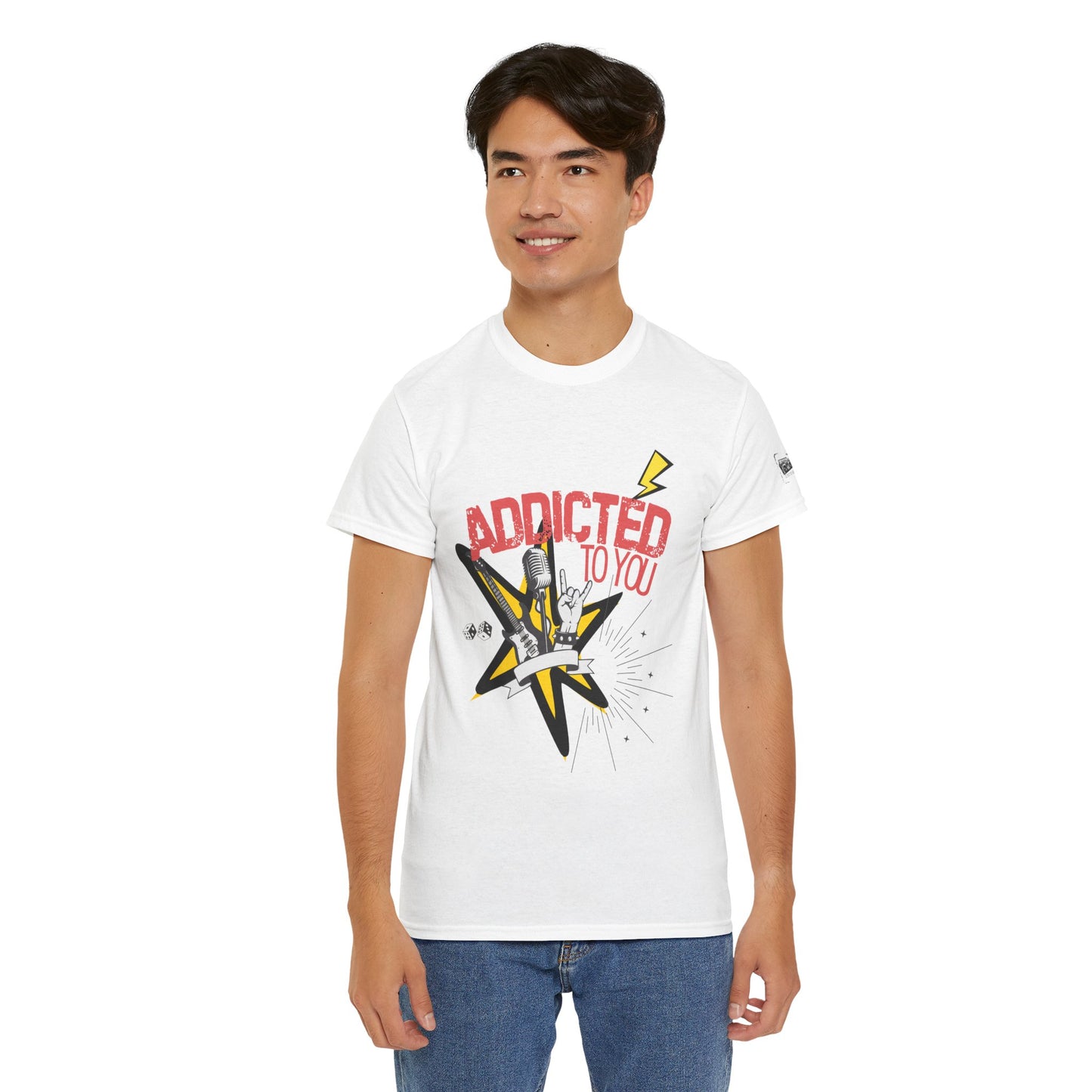 "Addicted to You" – Sad Songs & Soft Cotton Tee | Casual Graphic Tee, Gift for Music Lovers, Trendy Streetwear, Comfortable Everyday Wear, [...] - Mixtape Hearts