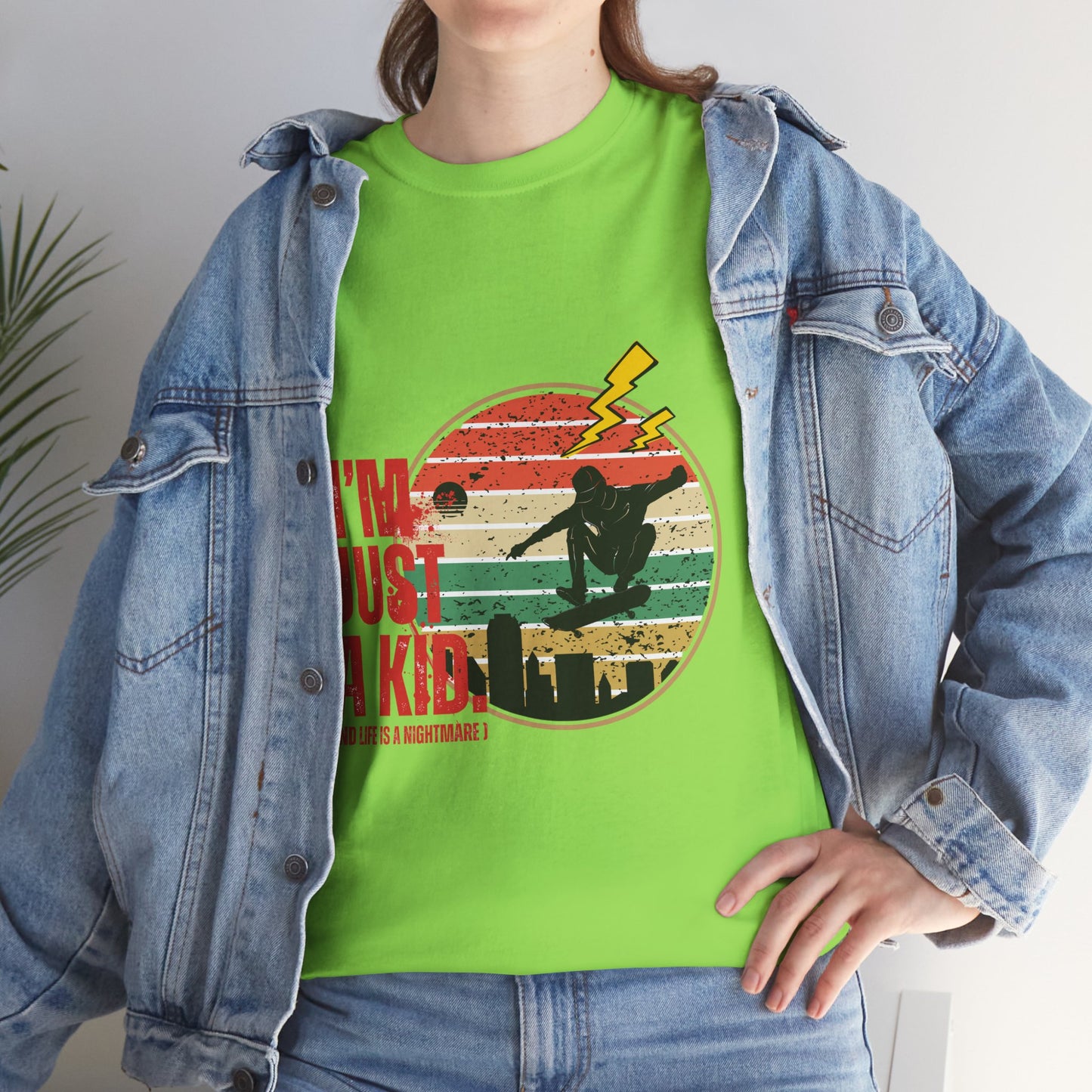 I’m Just a Kid T-Shirt – 2000s Pop Punk Graphic Tee Inspired by Simple Plan, Unisex Cotton T-Shirt, Gift for Young Explorers, Playful Design for All Ages - Mixtape Hearts