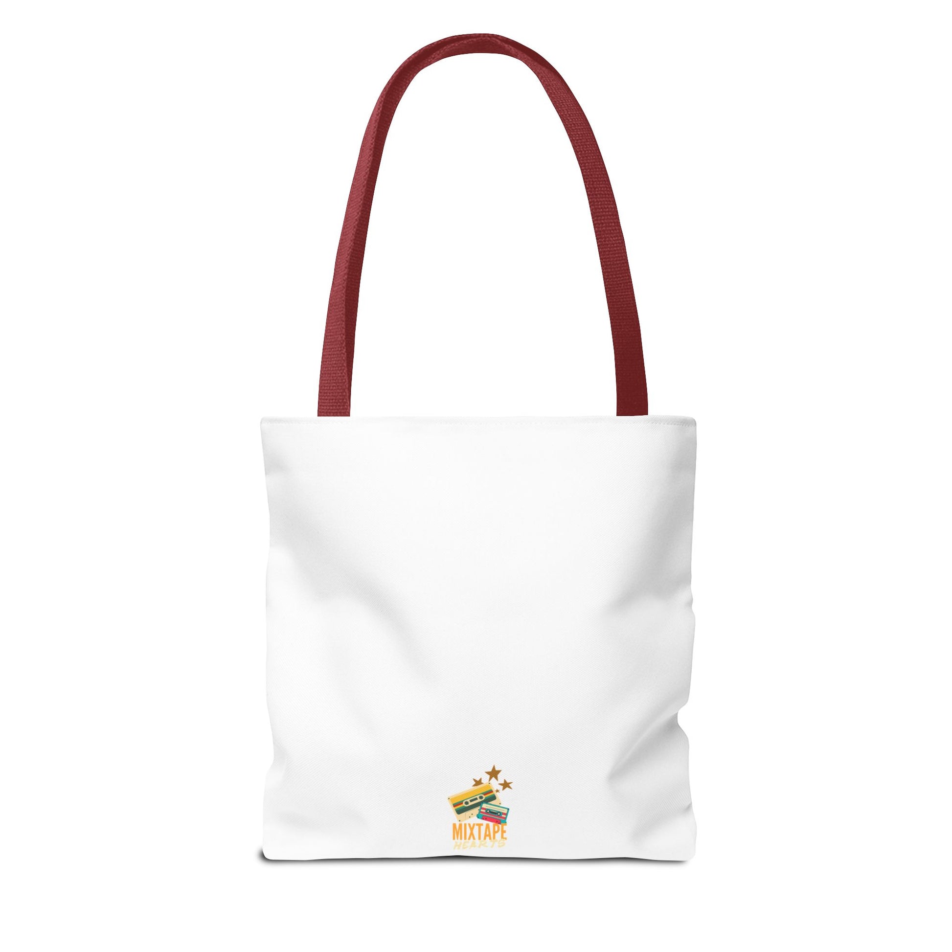 Too Many Posters, Not Enough Wall – Fangirl Era Tote Bag - AOP, Fun and Stylish, Perfect for Music Lovers, Gift for Friends, Everyday Use, Beach Bag, Eco-Friendly - Mixtape Hearts