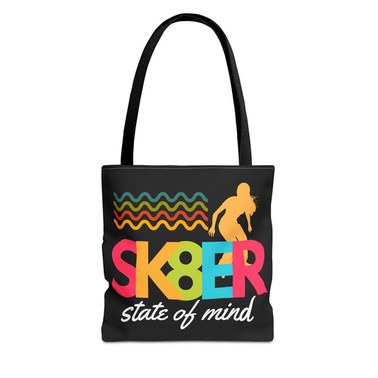 Sk8er State of Mind – Skatecore Tote Bag– Loud & Cute Tote Bag – Emotional Era Tote Bag– Retro Music Tote – Pop Music Tote Bag – Nostalgic Music Tote - Mixtape Hearts