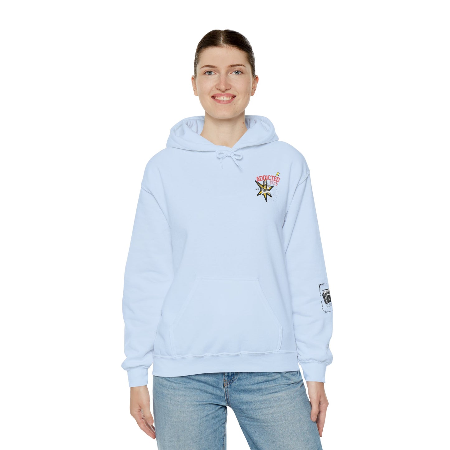 "Addicted to You" – Hoodie for the Lovesick & Lyrical - Addicted to You, Cute Gift for Her, Stylish Streetwear, Cozy Layering Piece, Unique Graphic Hoodie