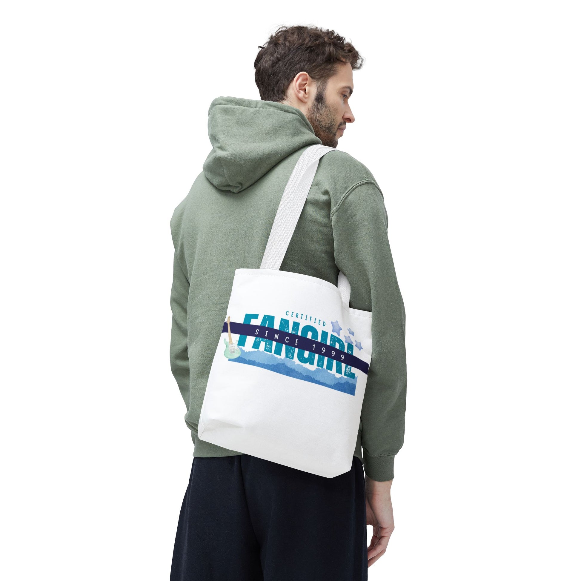 Certified Fangirl Since 1999 – Nostalgic Music Tote, Cute Tote, Gift for Fangirls, Fan Merchandise, Artsy Bag, AOP Design - Mixtape Hearts